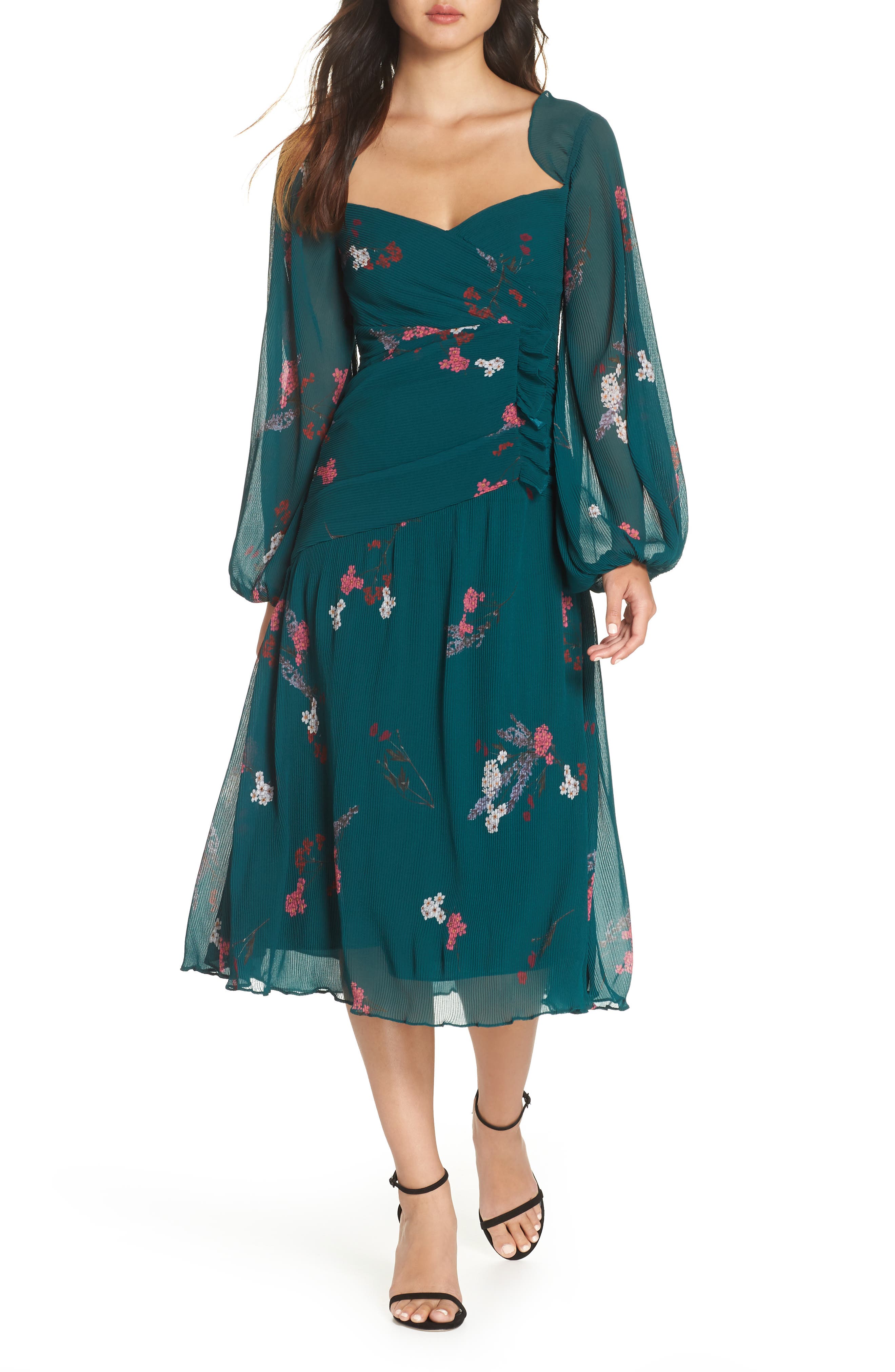 Keepsake The Label Night Fall Midi Dress, Green