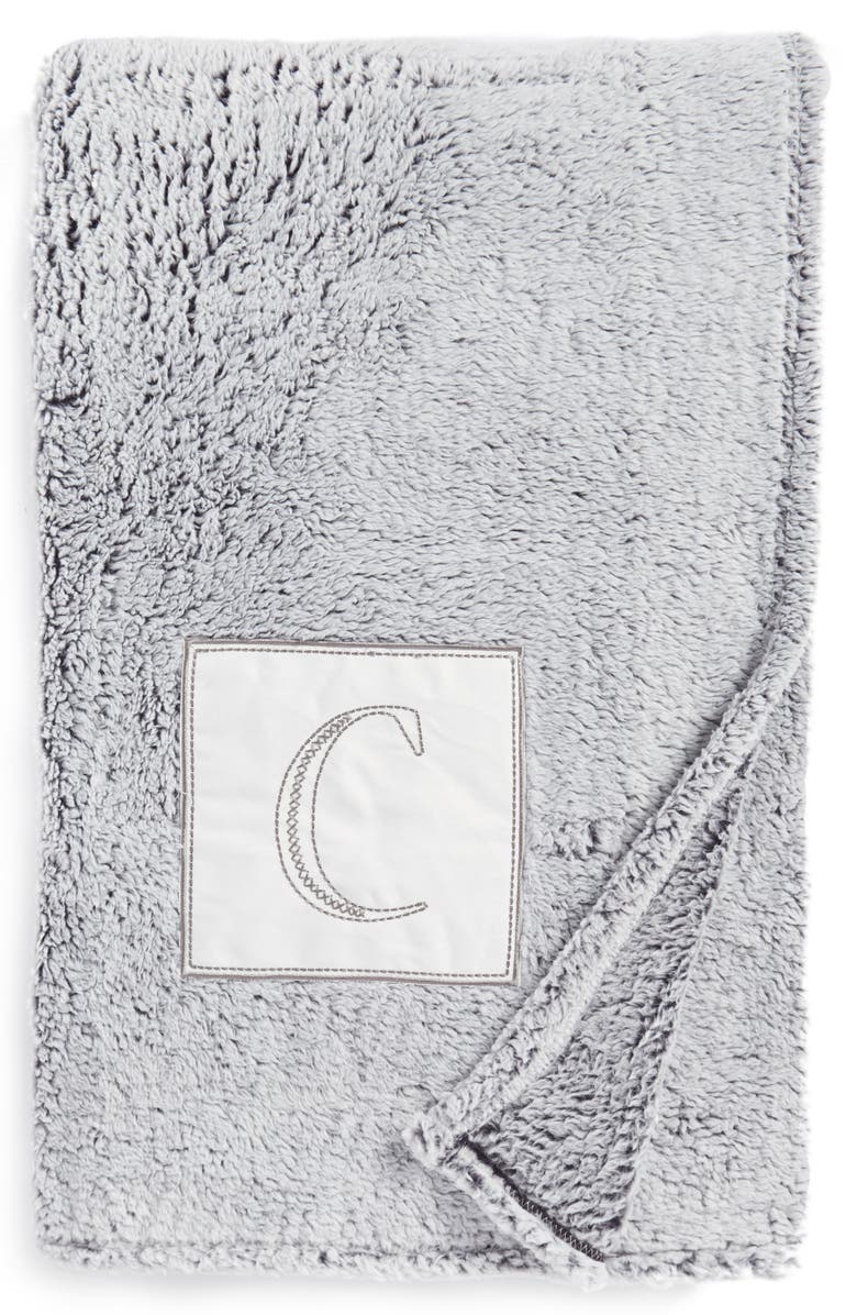levtex frosted monogram throw blanket nordstrom