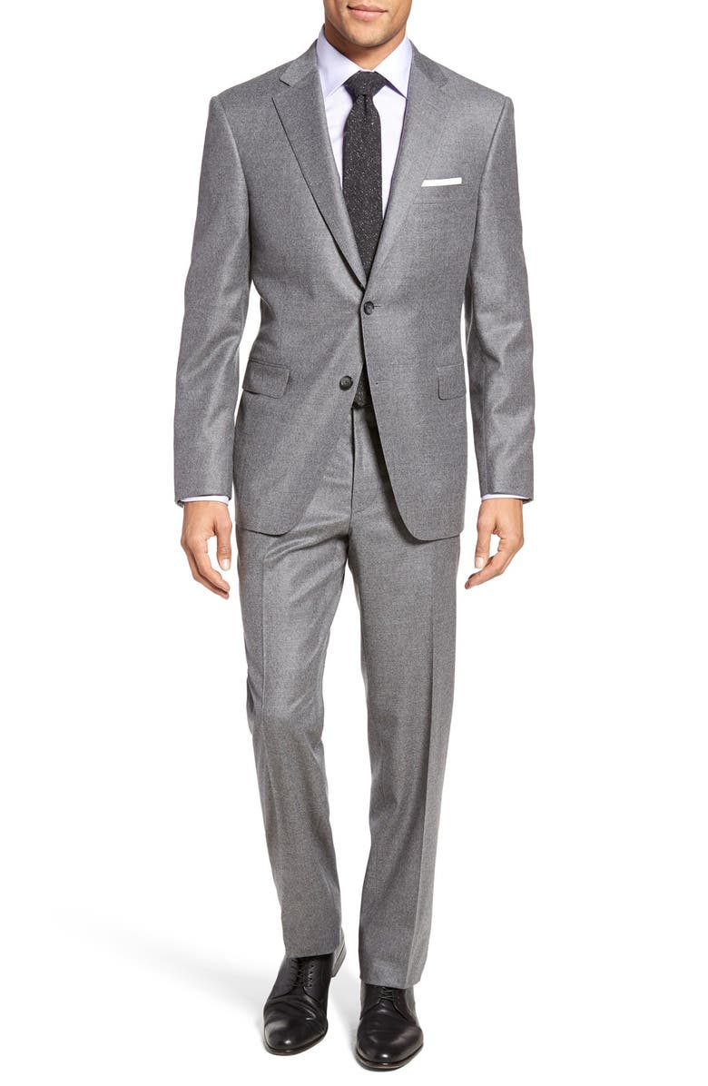 Samuelsohn Beckett Classic Fit Solid Wool & Cashmere Suit | Nordstrom
