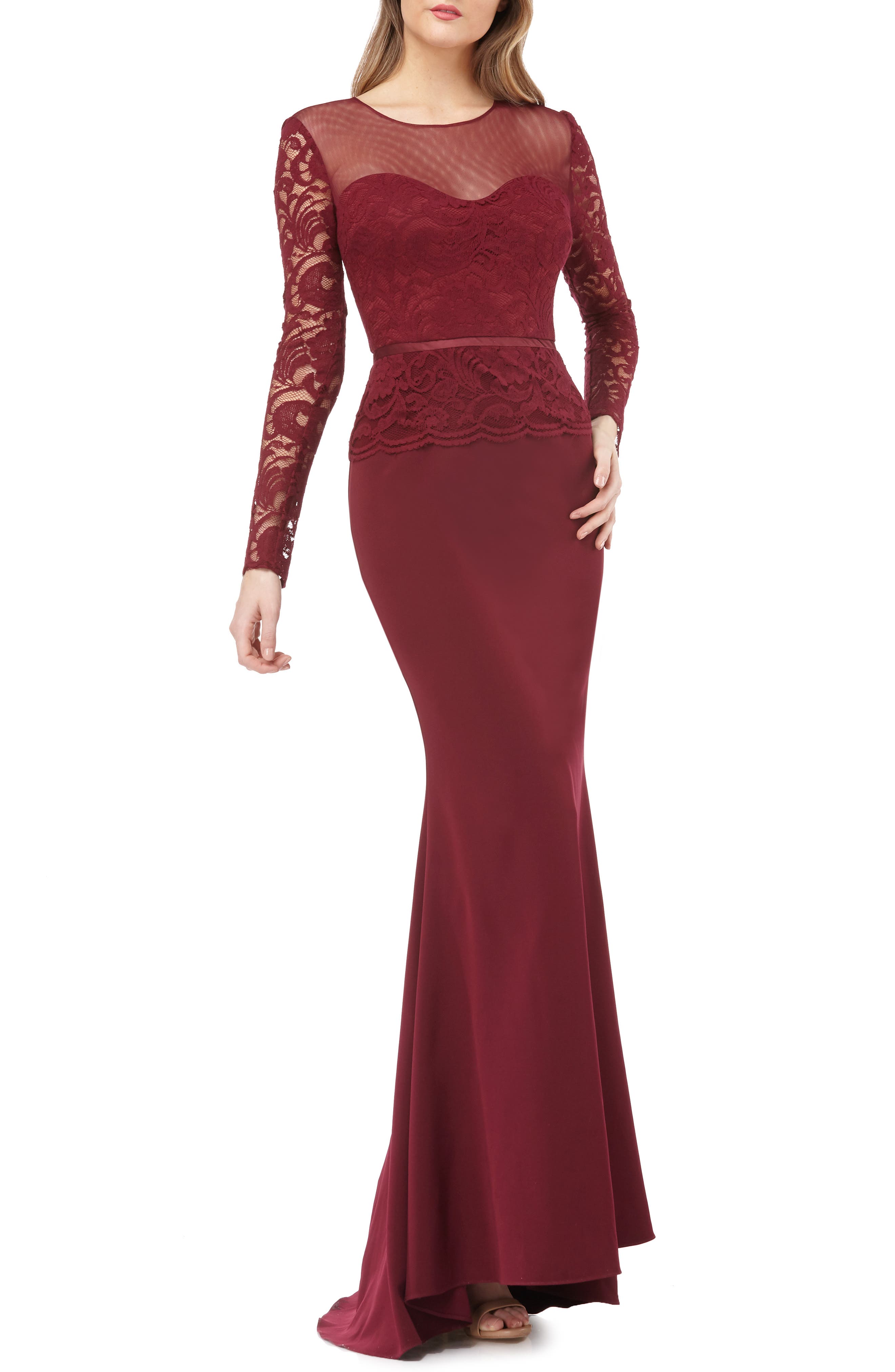 Js Collections Lace Gown