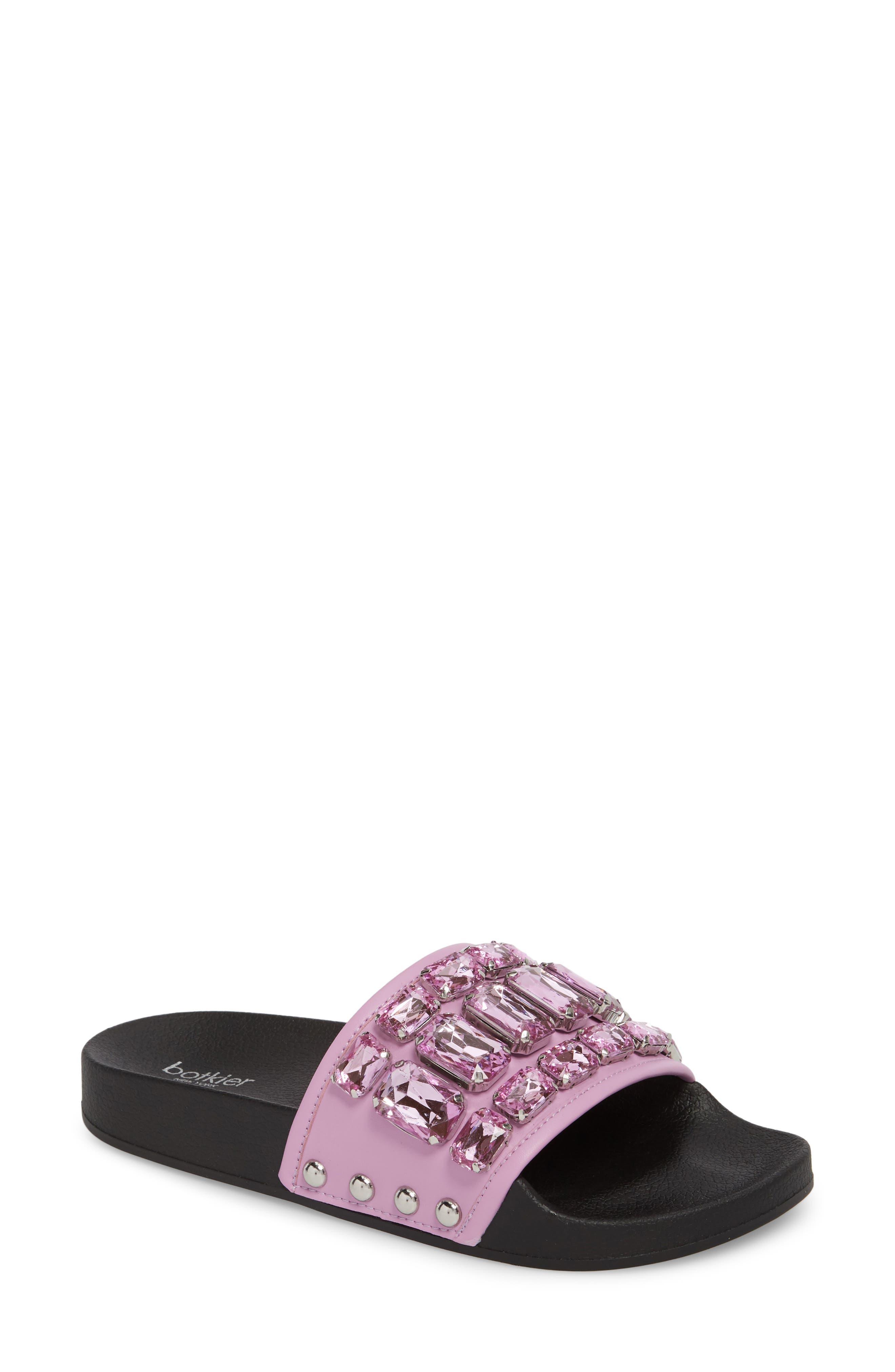 Botkier Freda Crystal Slide Sandal, Purple