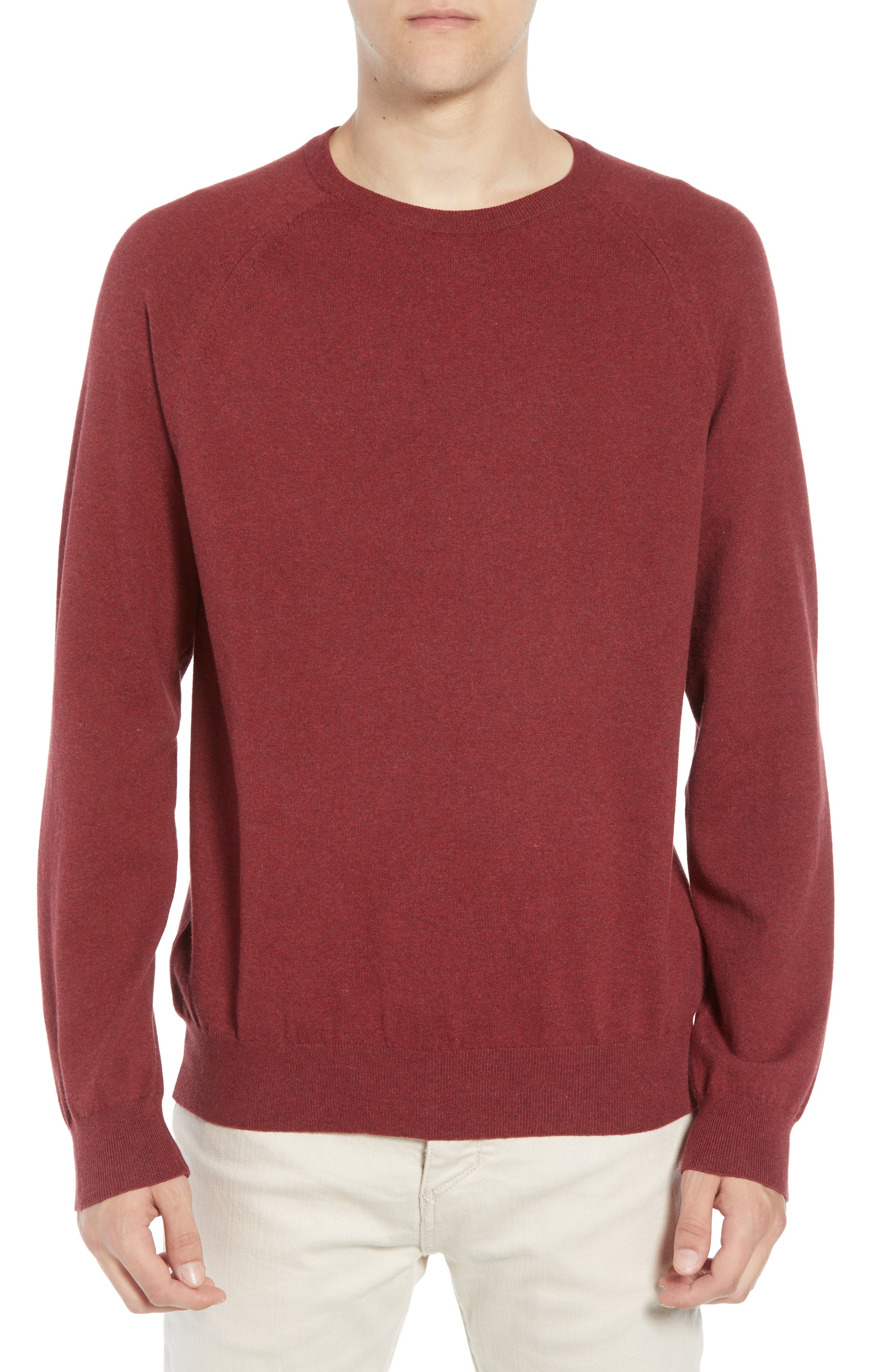 French Connection Regular Fit Crewneck Sweater, Red