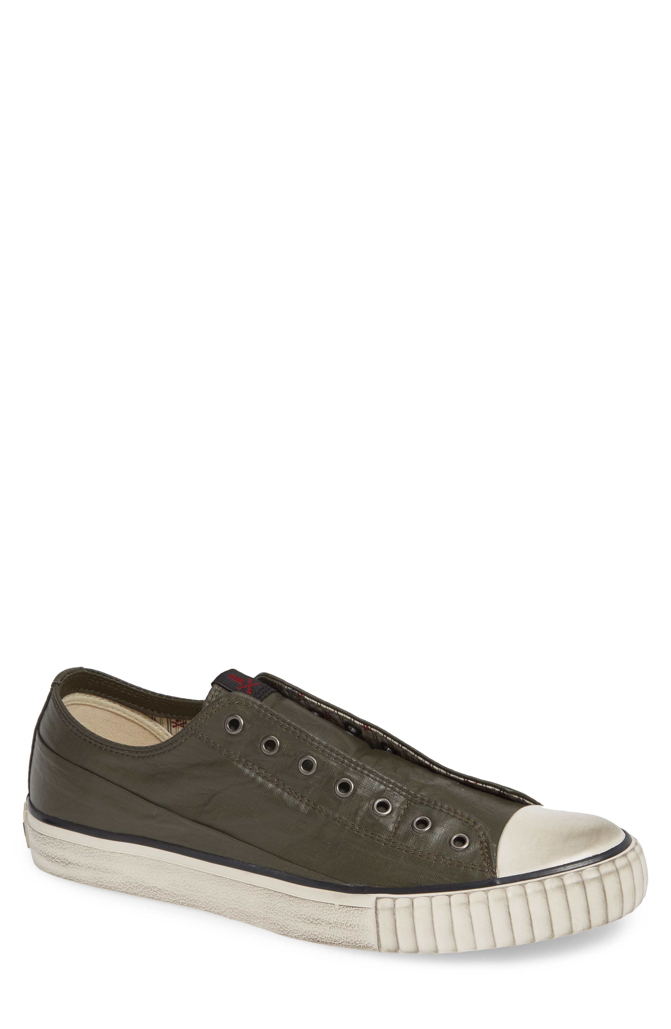 Bootleg By John Varvatos Linen Laceless Sneaker, Green