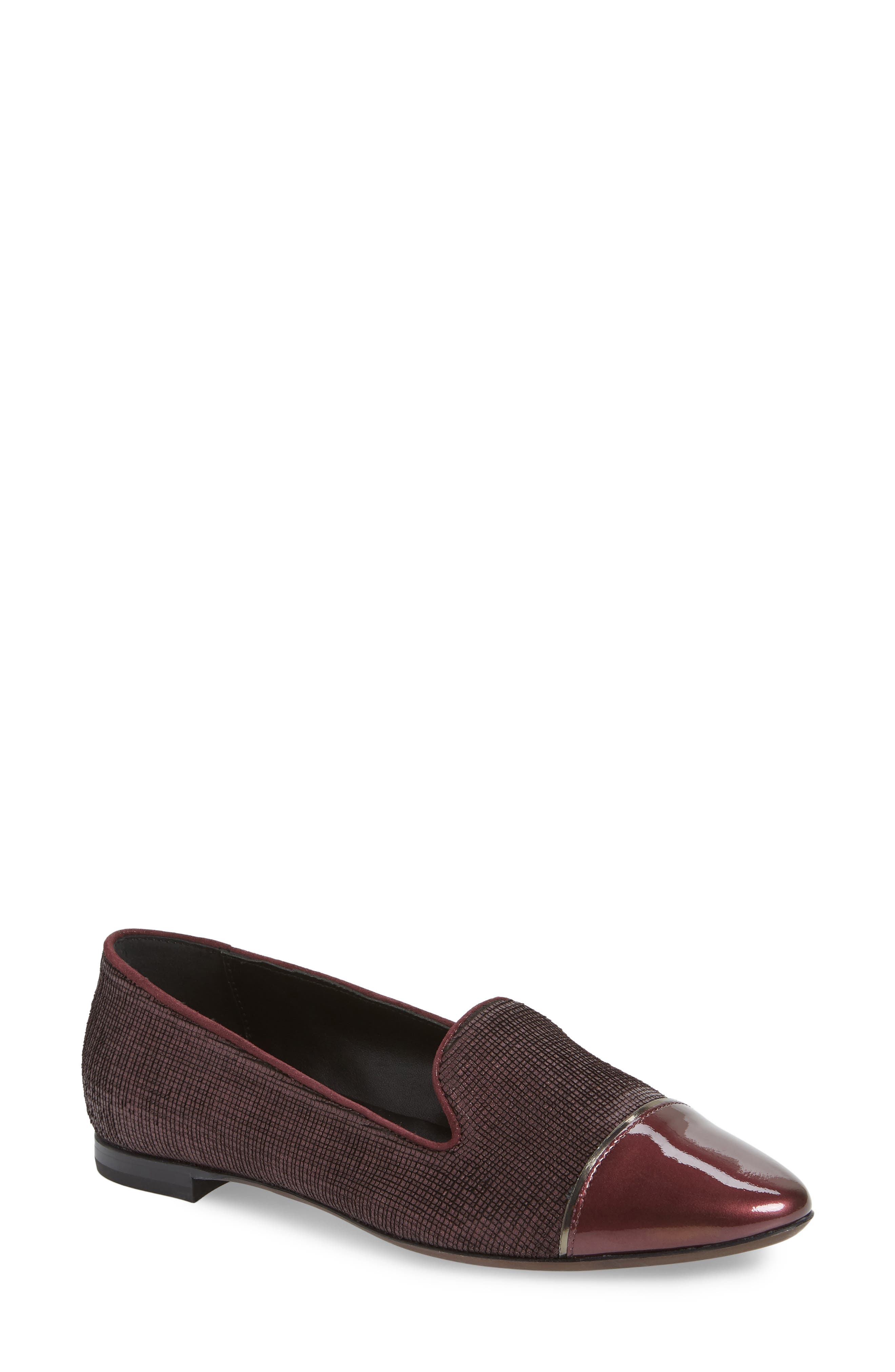 Agl Cap Toe Loafer, Burgundy
