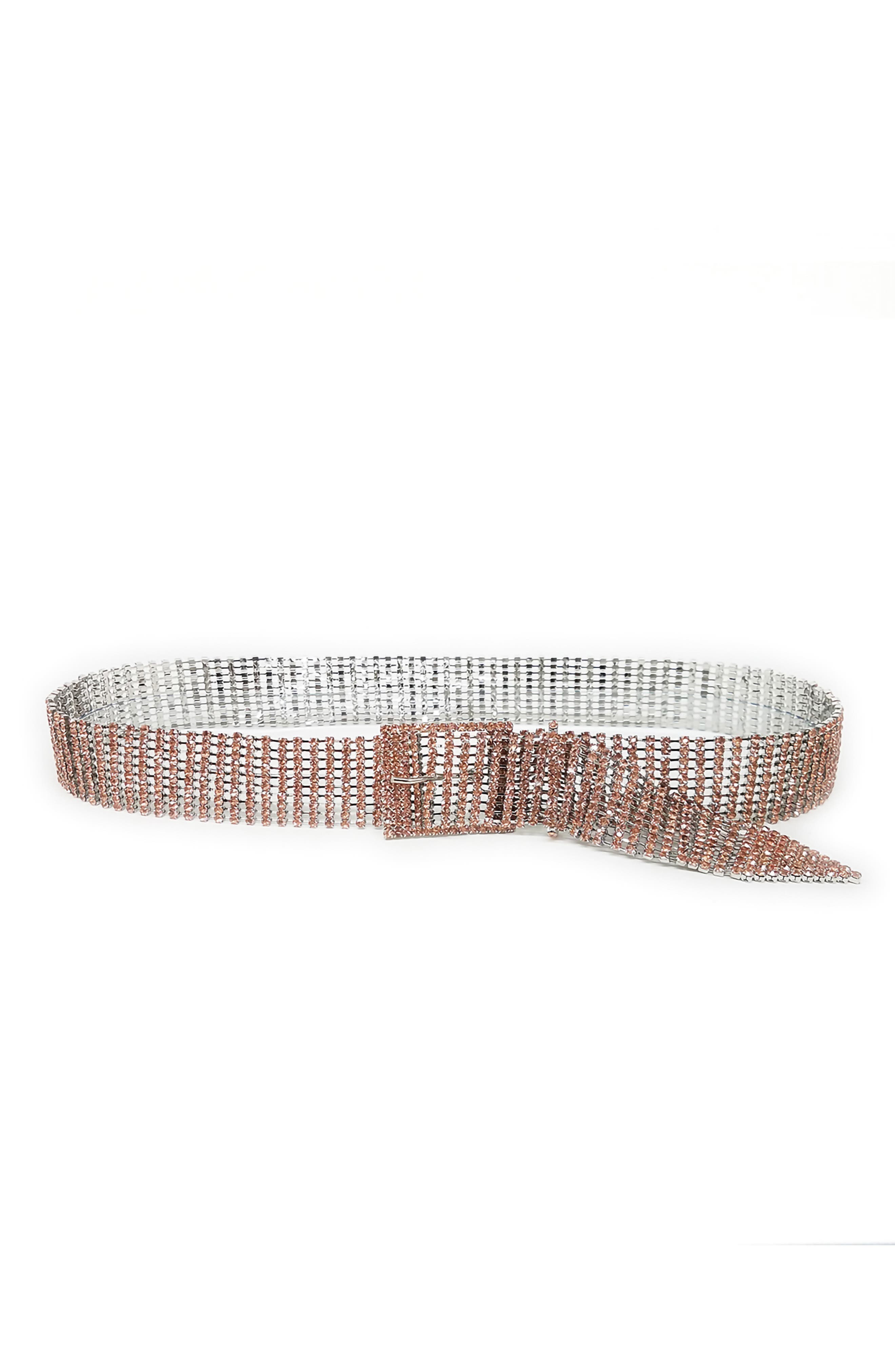 B-Low The Belt Farah Crystal Belt, Size One Size - Rose