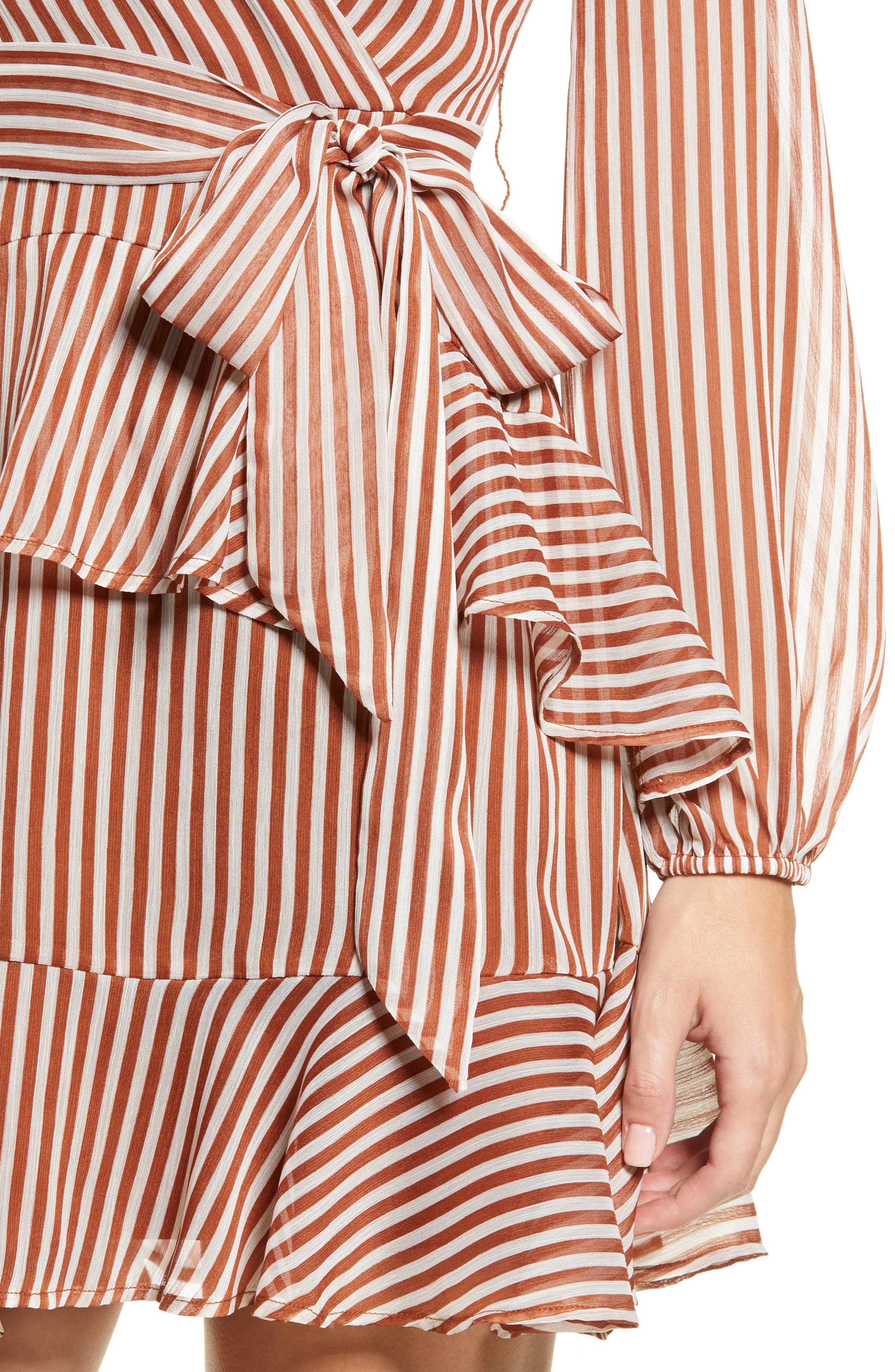 love fire tiered wrap dress