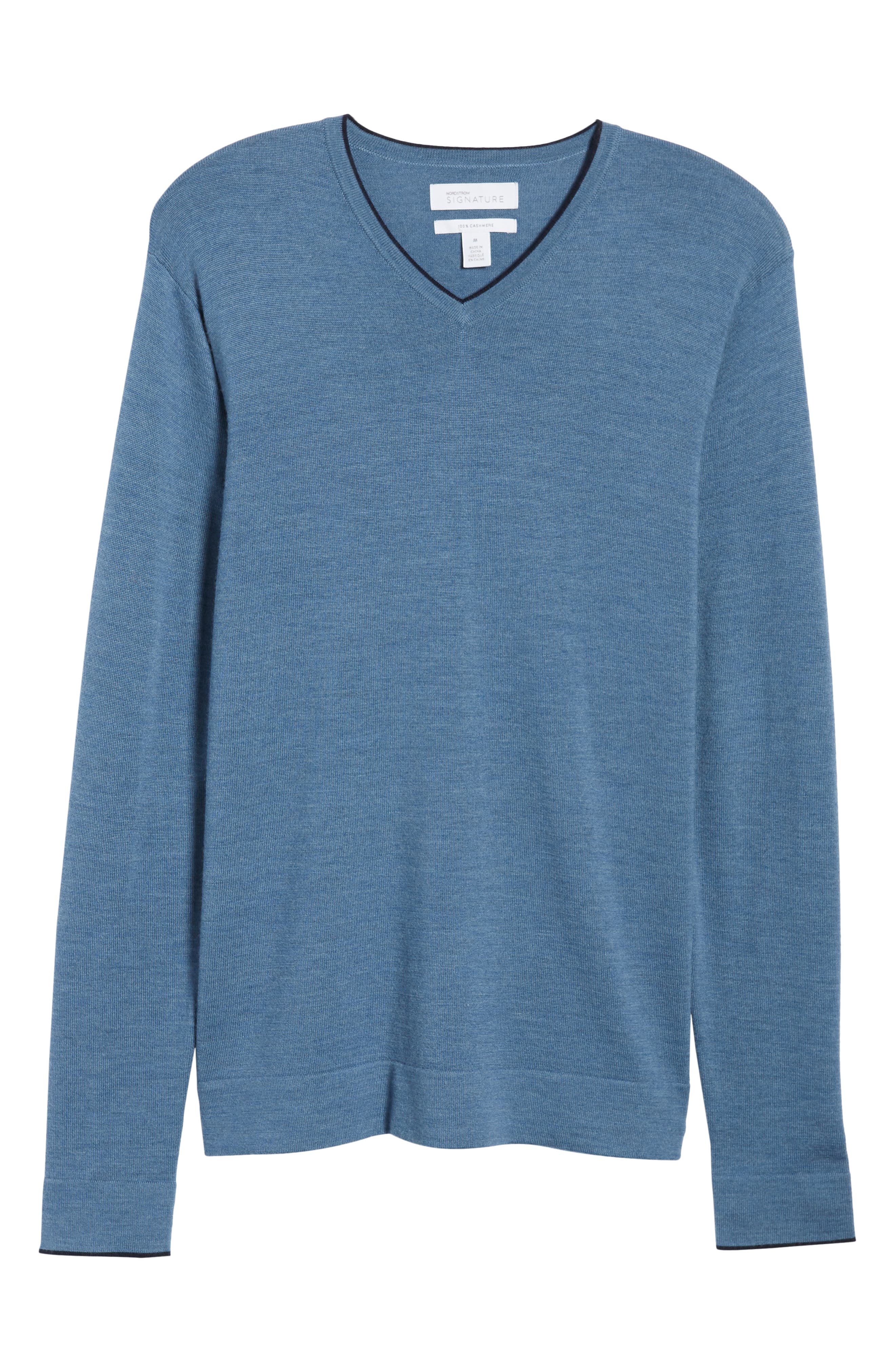 Nordstrom Signature Merino Wool Blend V-Neck Sweater