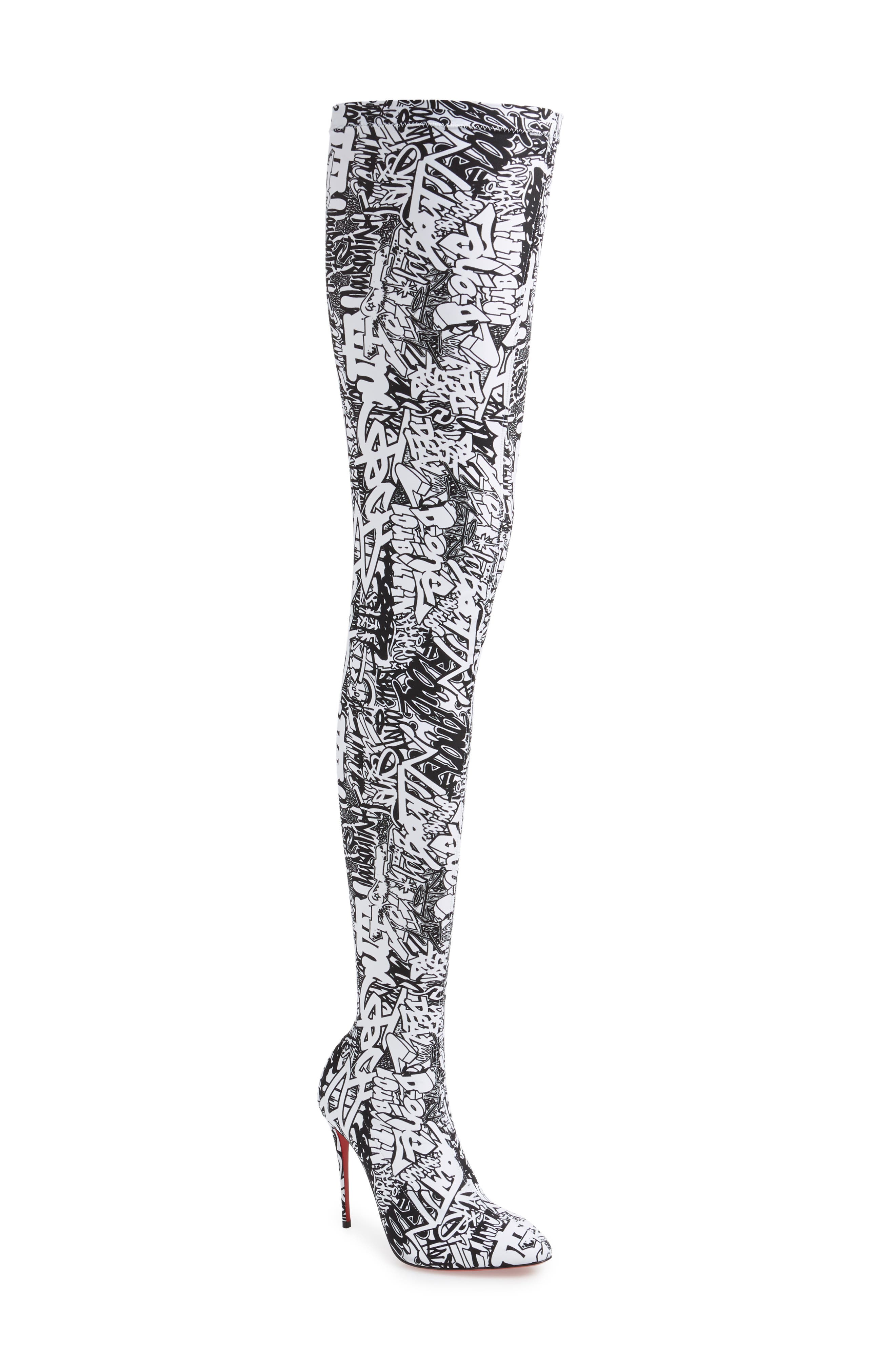 Christian Louboutin Gravitissima Thigh High Boot, Black