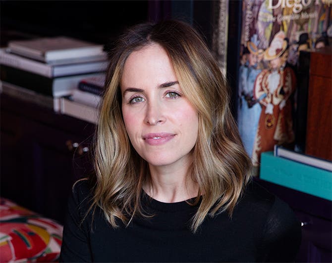 At home with Edie Parker founder Brett Heyman.