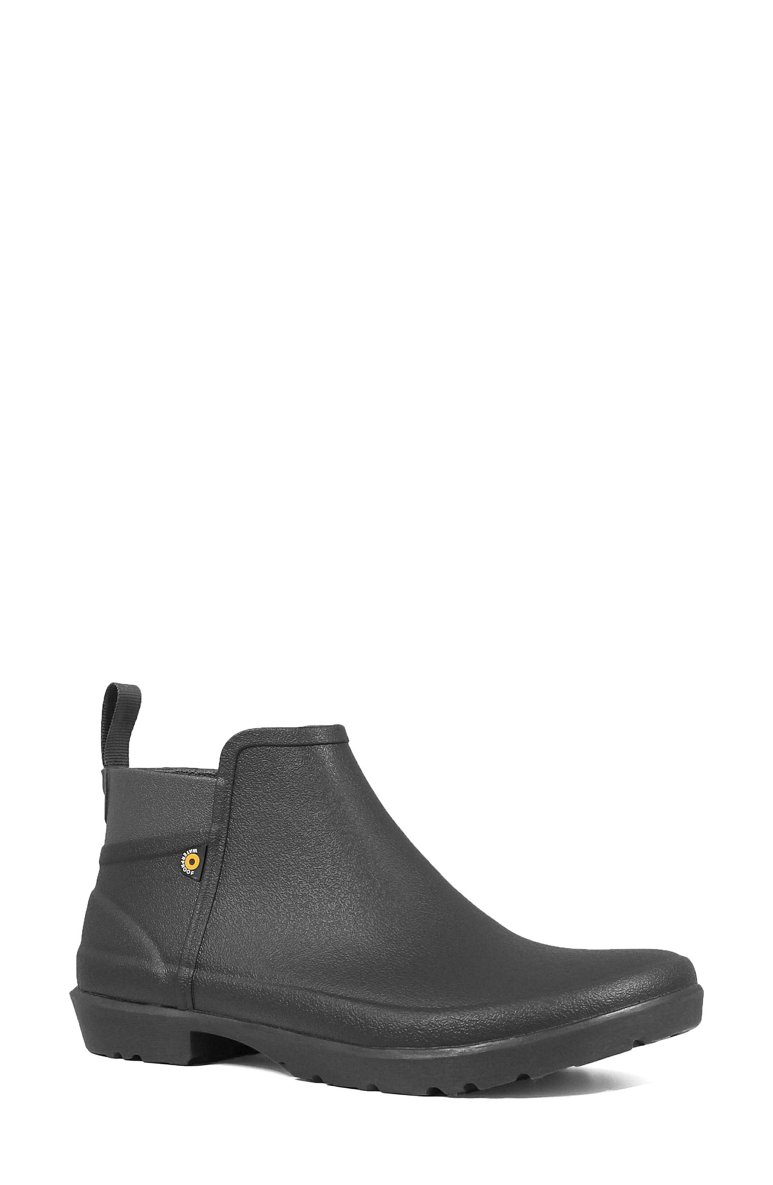 Bogs Flora Waterproof Rain Boot, Black