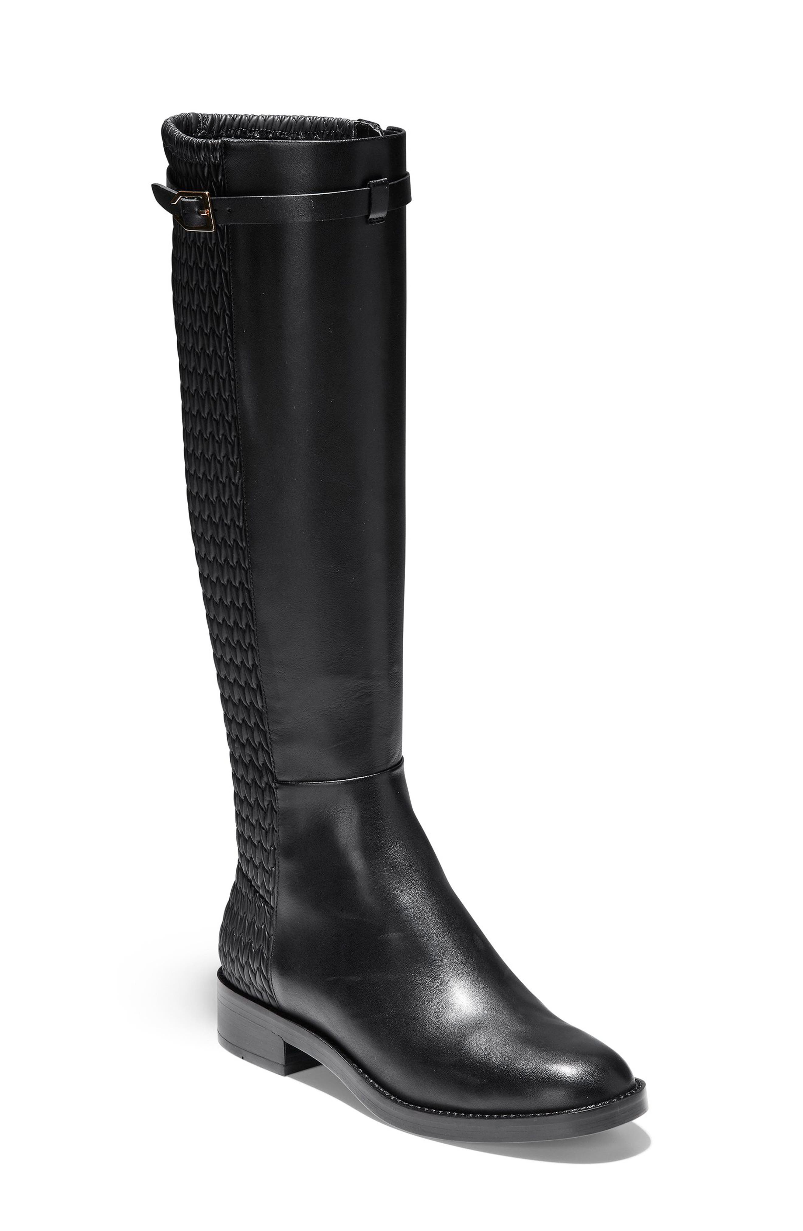Cole Haan Lexi Grand Knee High Stretch Boot B - Black