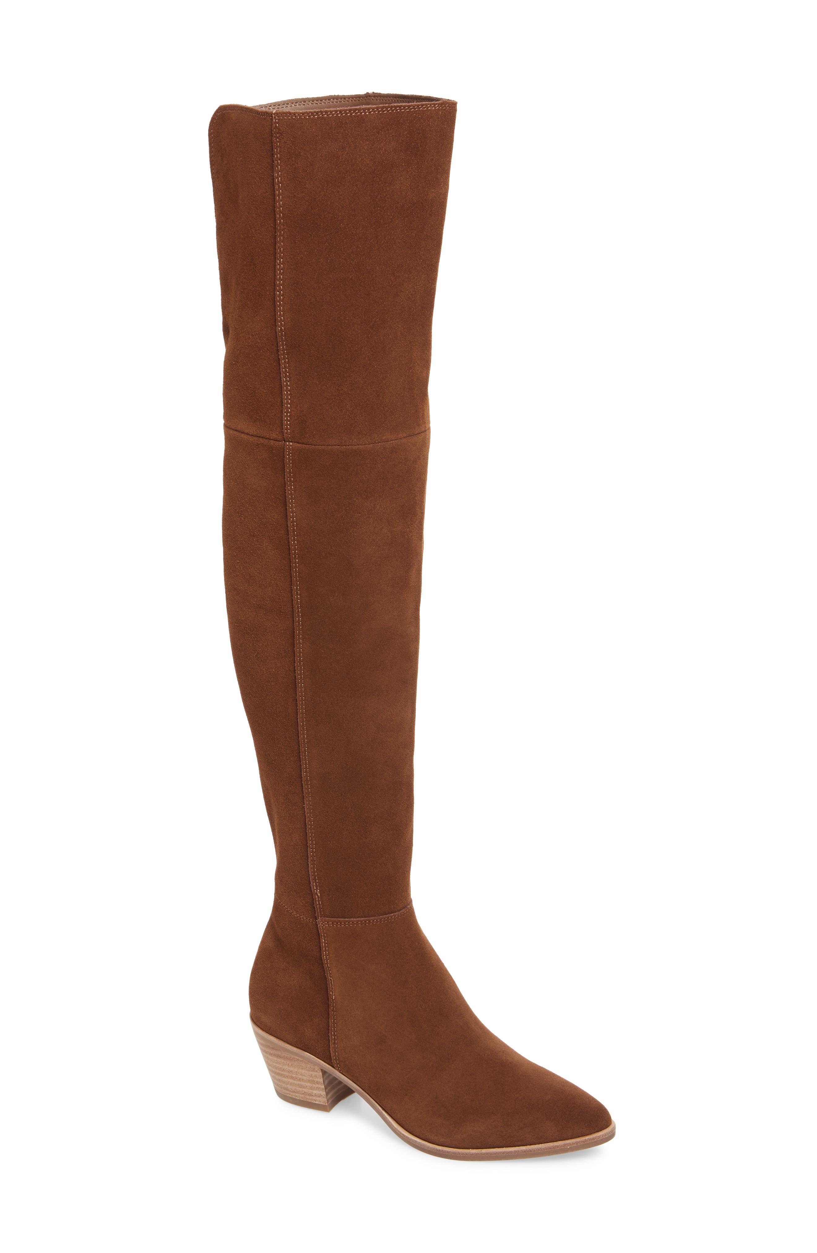 Steve Madden Lucca Pieced Over The Knee Boot, Brown
