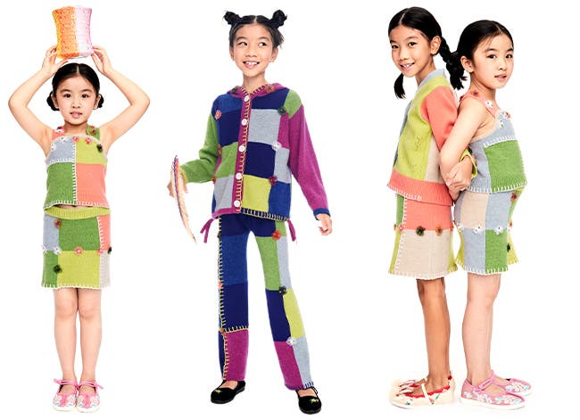 Models in YanYan kids' collection.