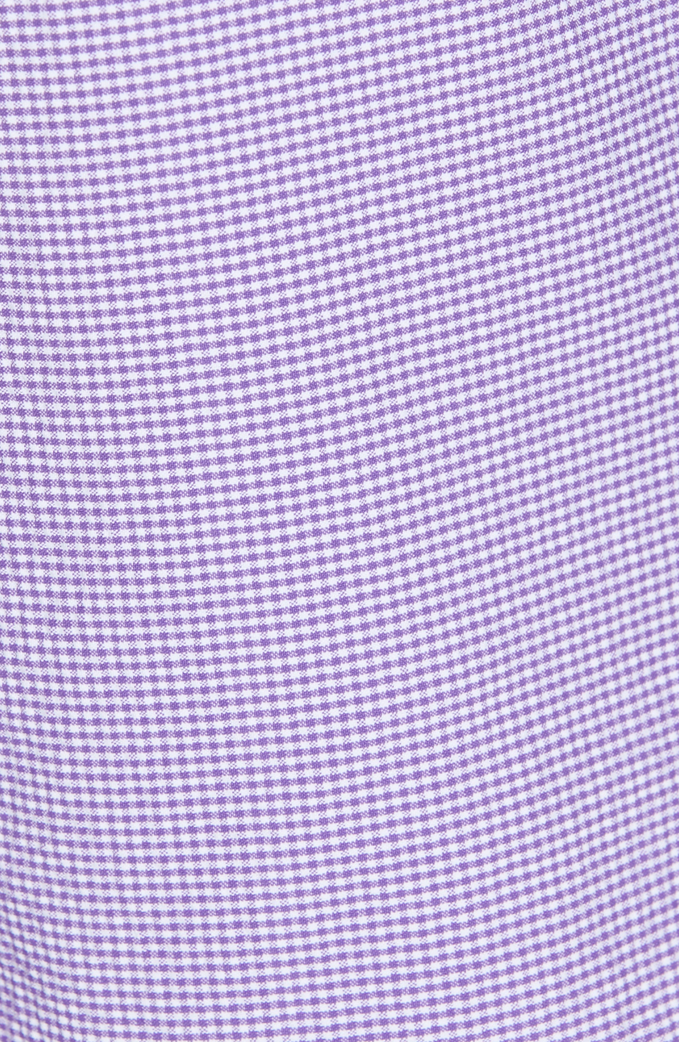Onia Calder Gingham Swim Trunks, Purple