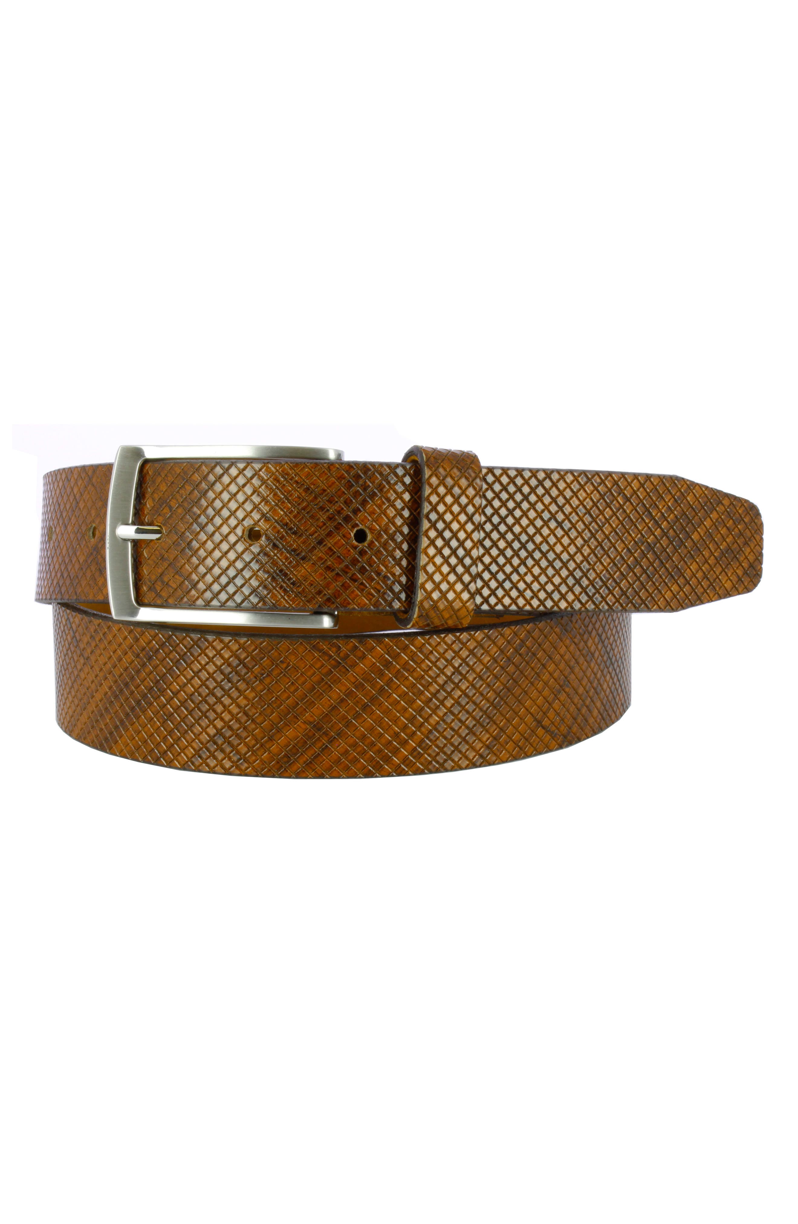 Remo Tulliani Dodge Embossed Leather Belt