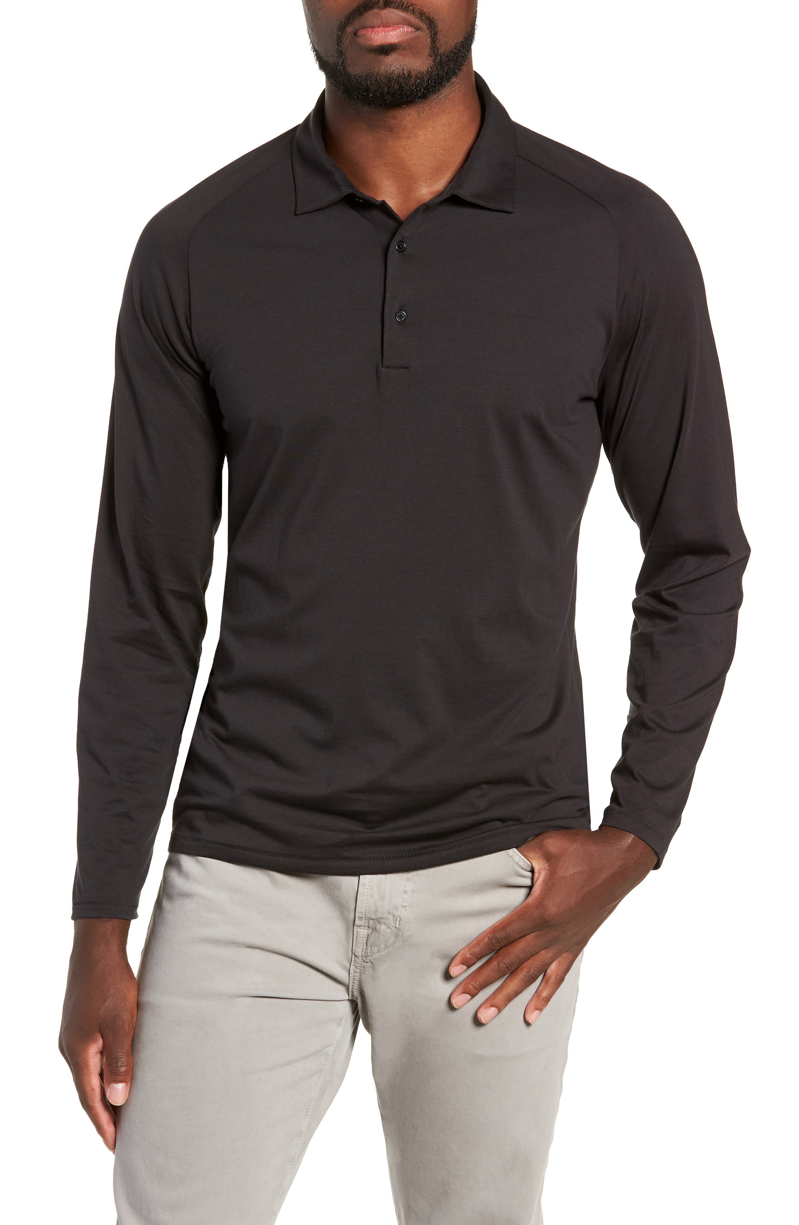 Bonobos Superfine Slim Fit Long Sleeve Polo