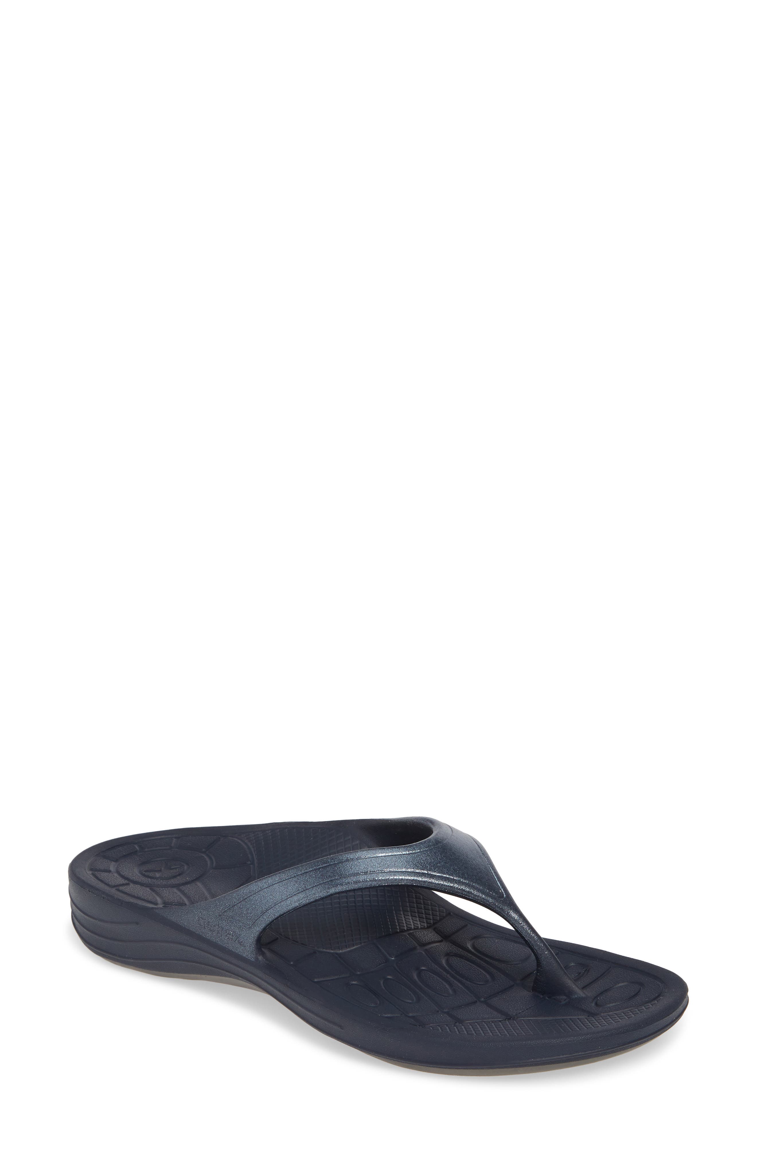 Aetrex Fiji Flip Flop, Blue