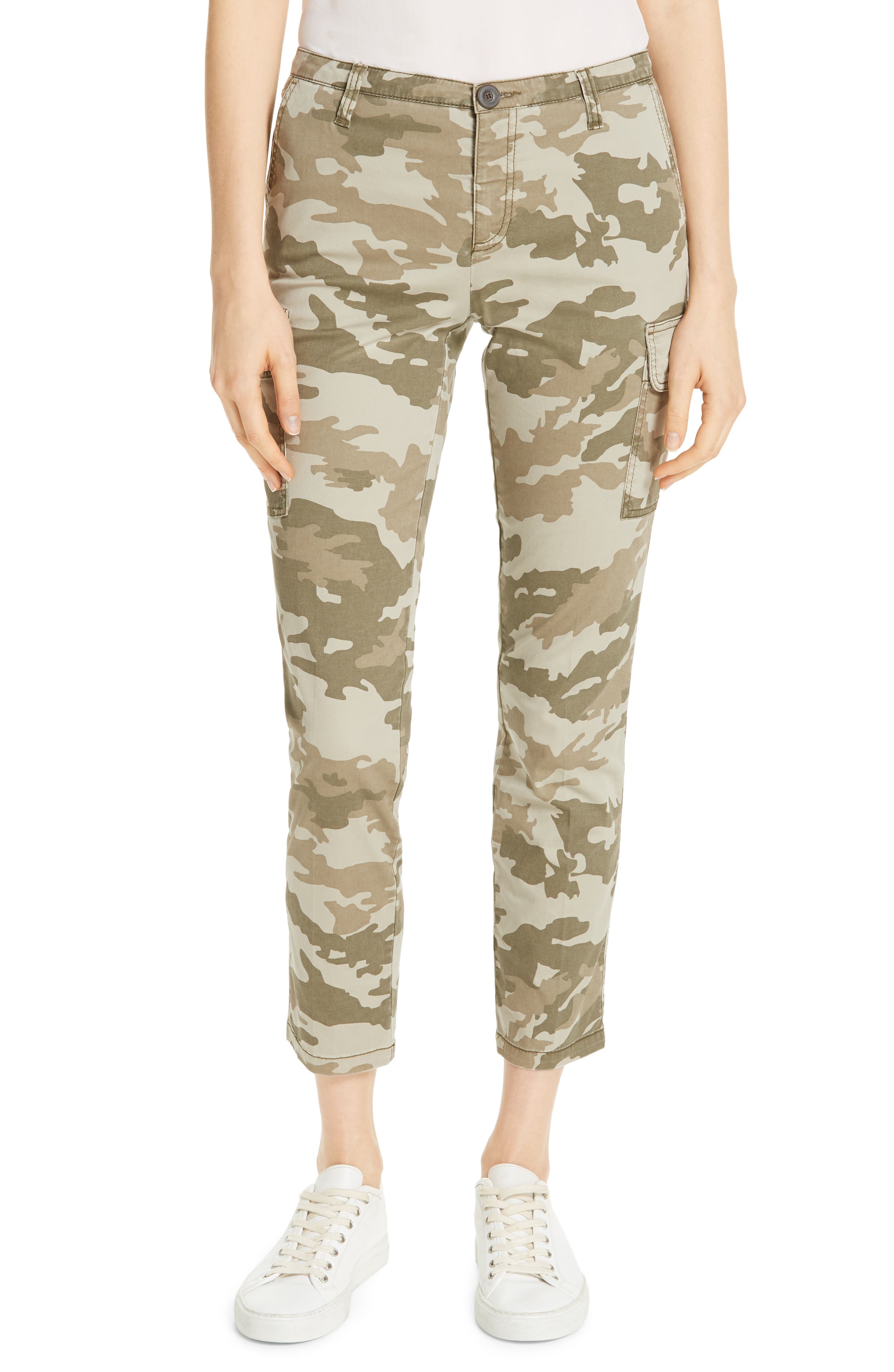 Atm Anthony Thomas Melillo Camo Slim Cargo Pants, Green