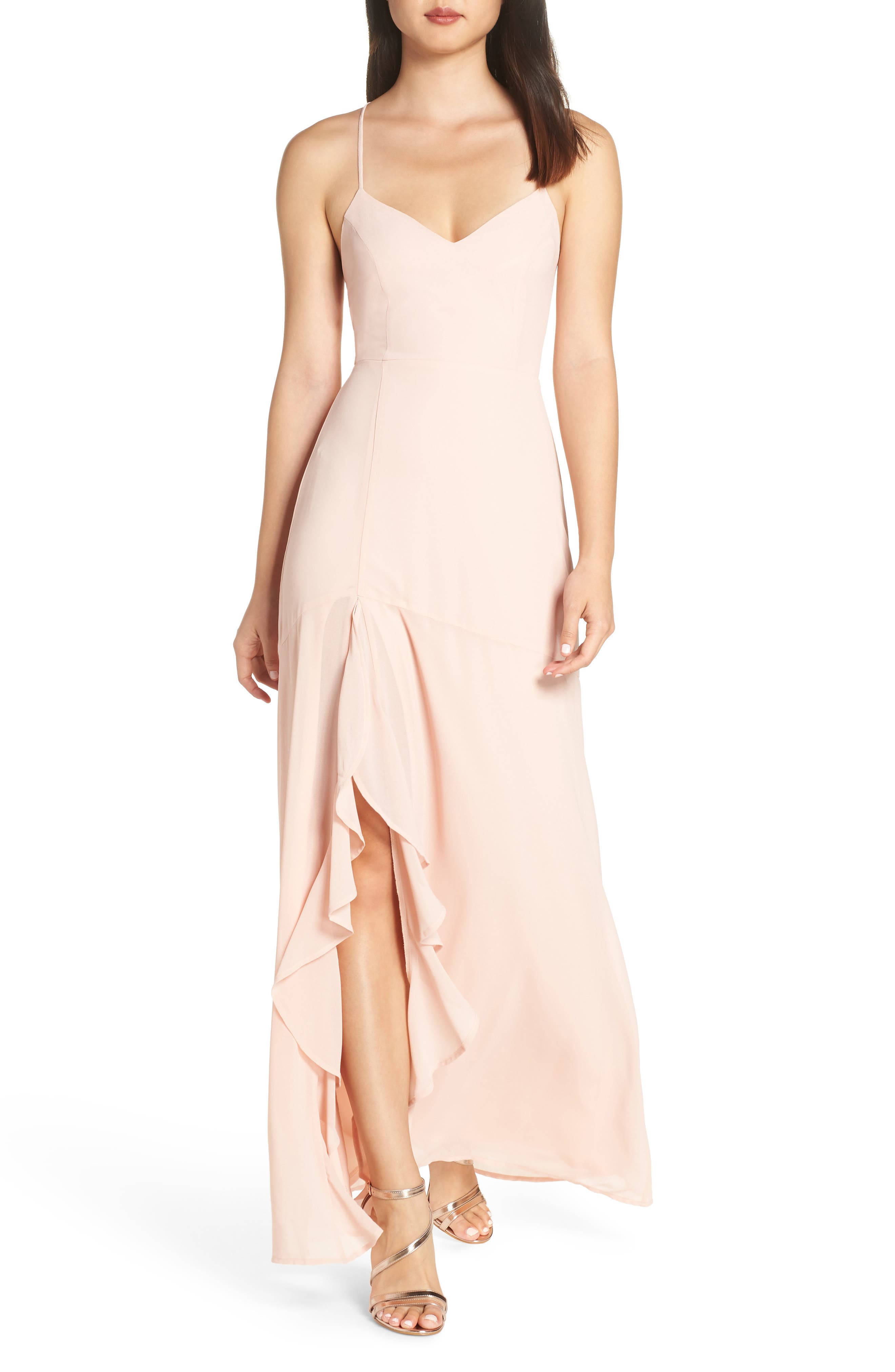 Lulus Luxurious Love Lace-Up Back Gown