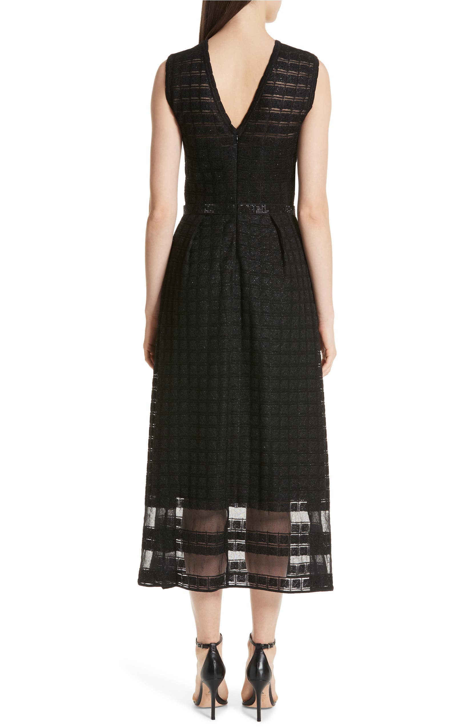  Addison Knit Midi Dress, Alternate, color, CAVIAR