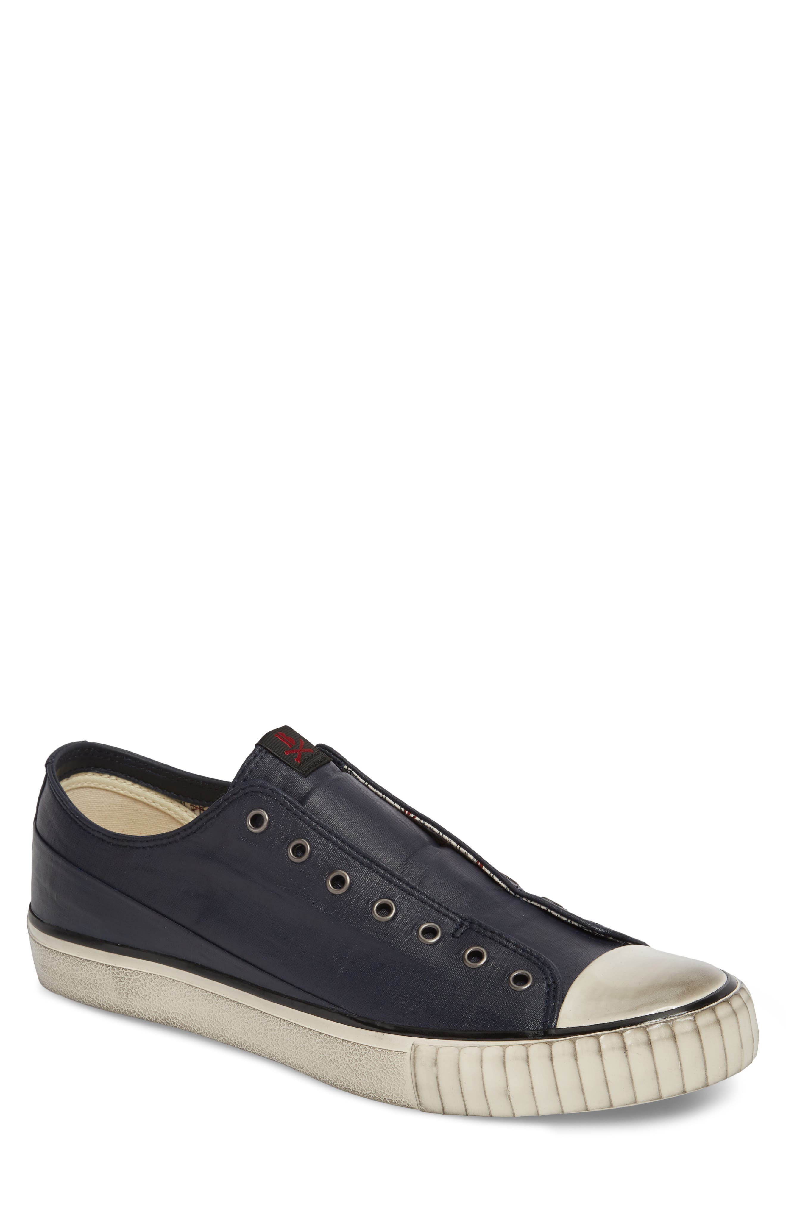 Bootleg By John Varvatos Linen Laceless Sneaker- Blue