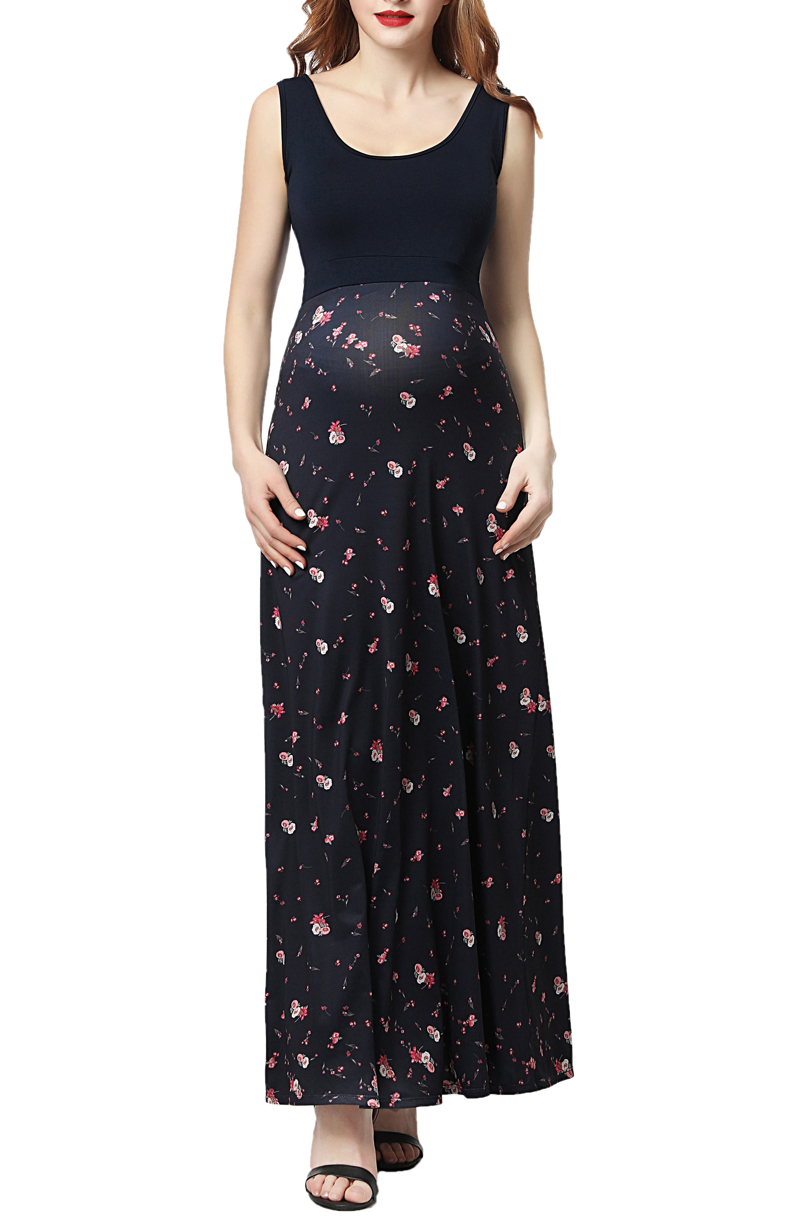 Kimi And Kai Briar Floral Print Maternity Maxi Dress