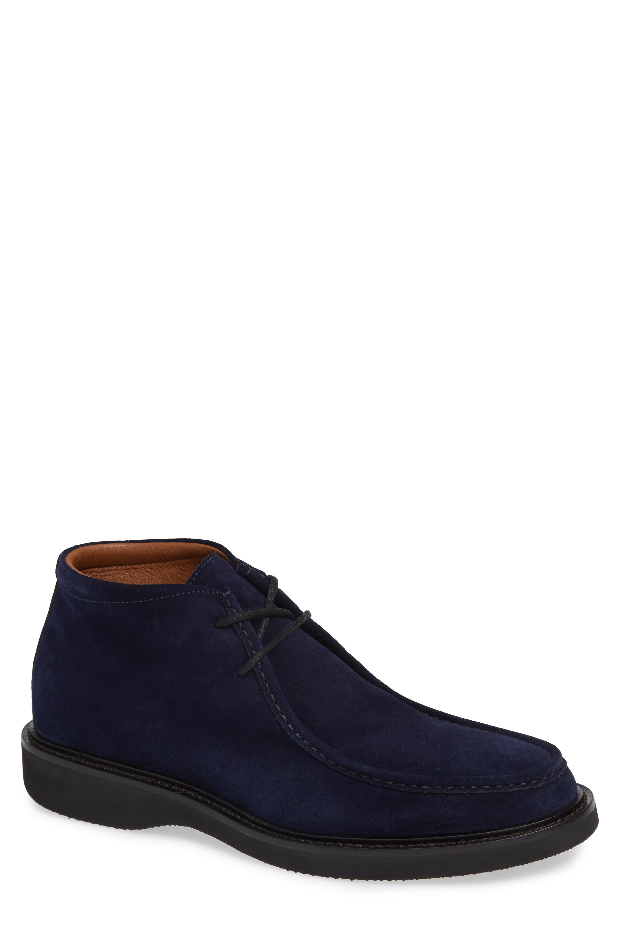 Aquatalia Kyle Water Resistant Chukka Boot- Blue