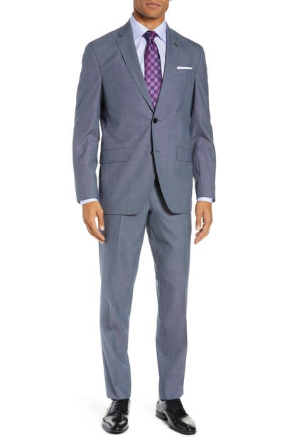 Click to view more detailed imagery on our partner's website Ted Baker Konan Trim Fit Solid Wool Suit In Light Blue