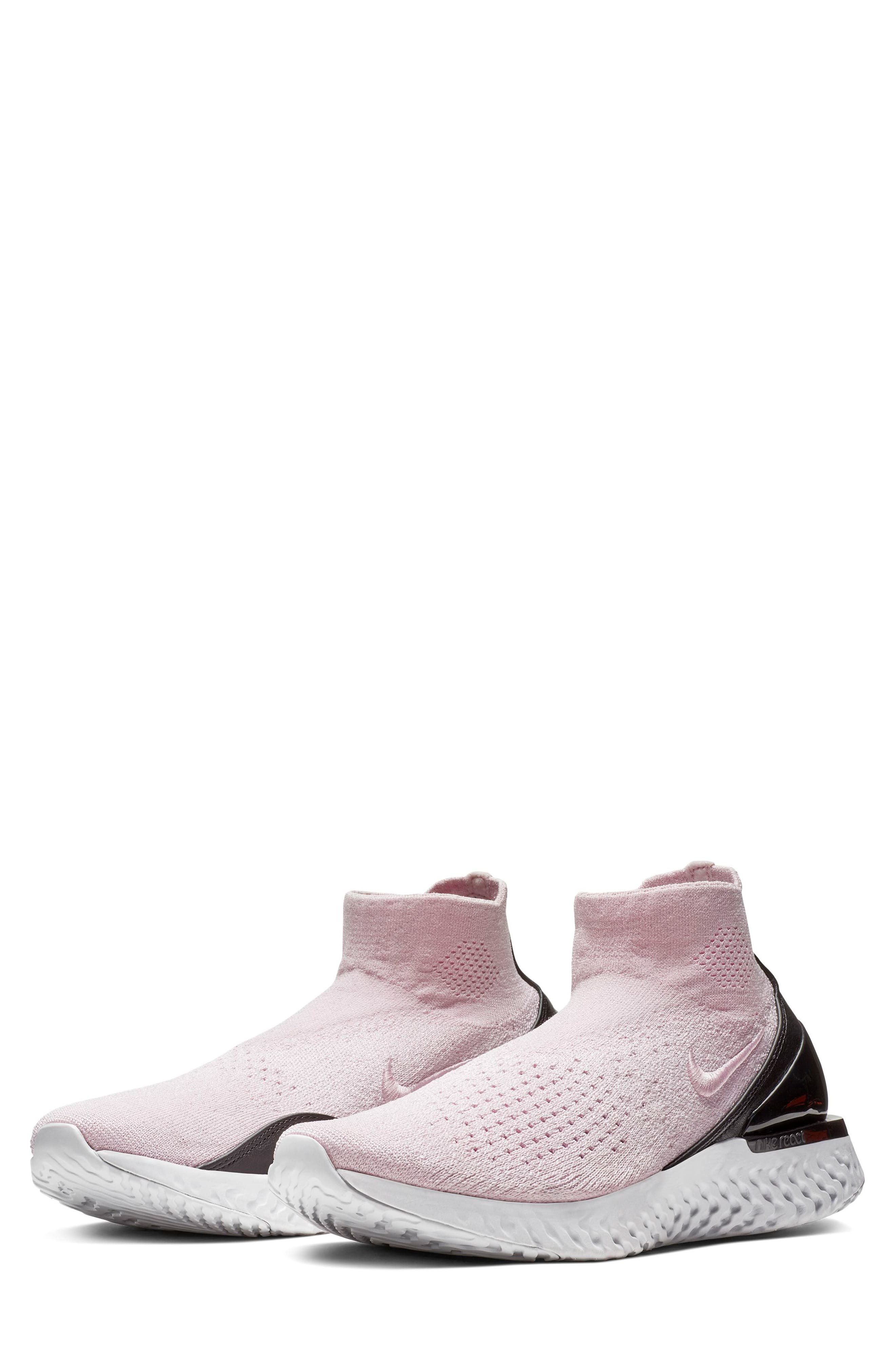 nike react flyknit pearl pink