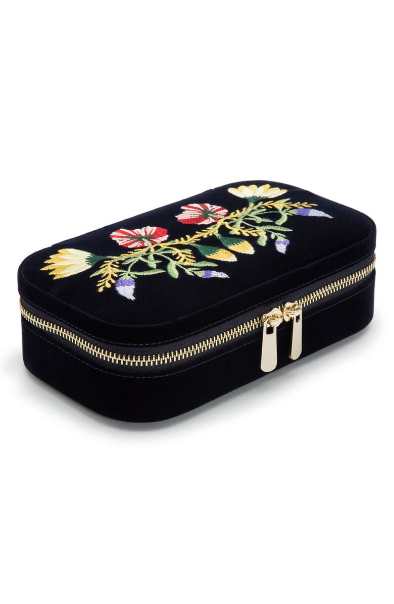 Wolf Zoe Rectangle Zip Case In Indigo