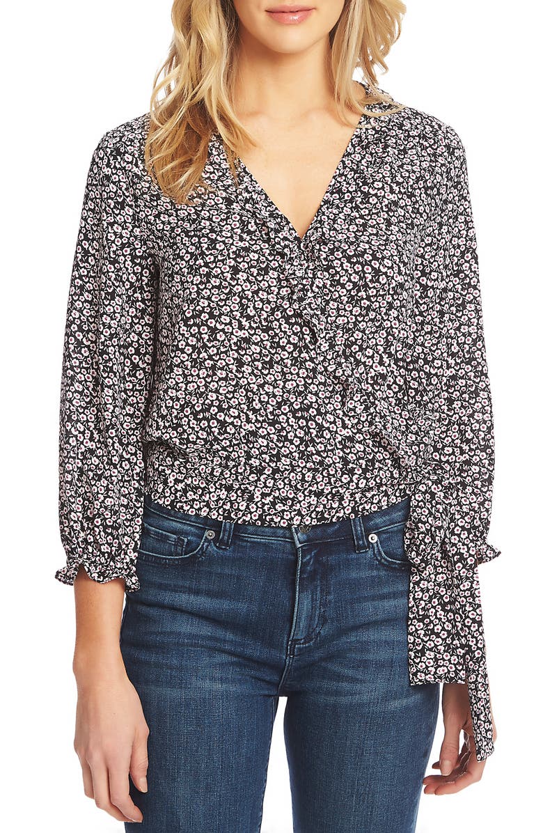 1.state Tops WILDFLOWER RUFFLE DETAIL TOP