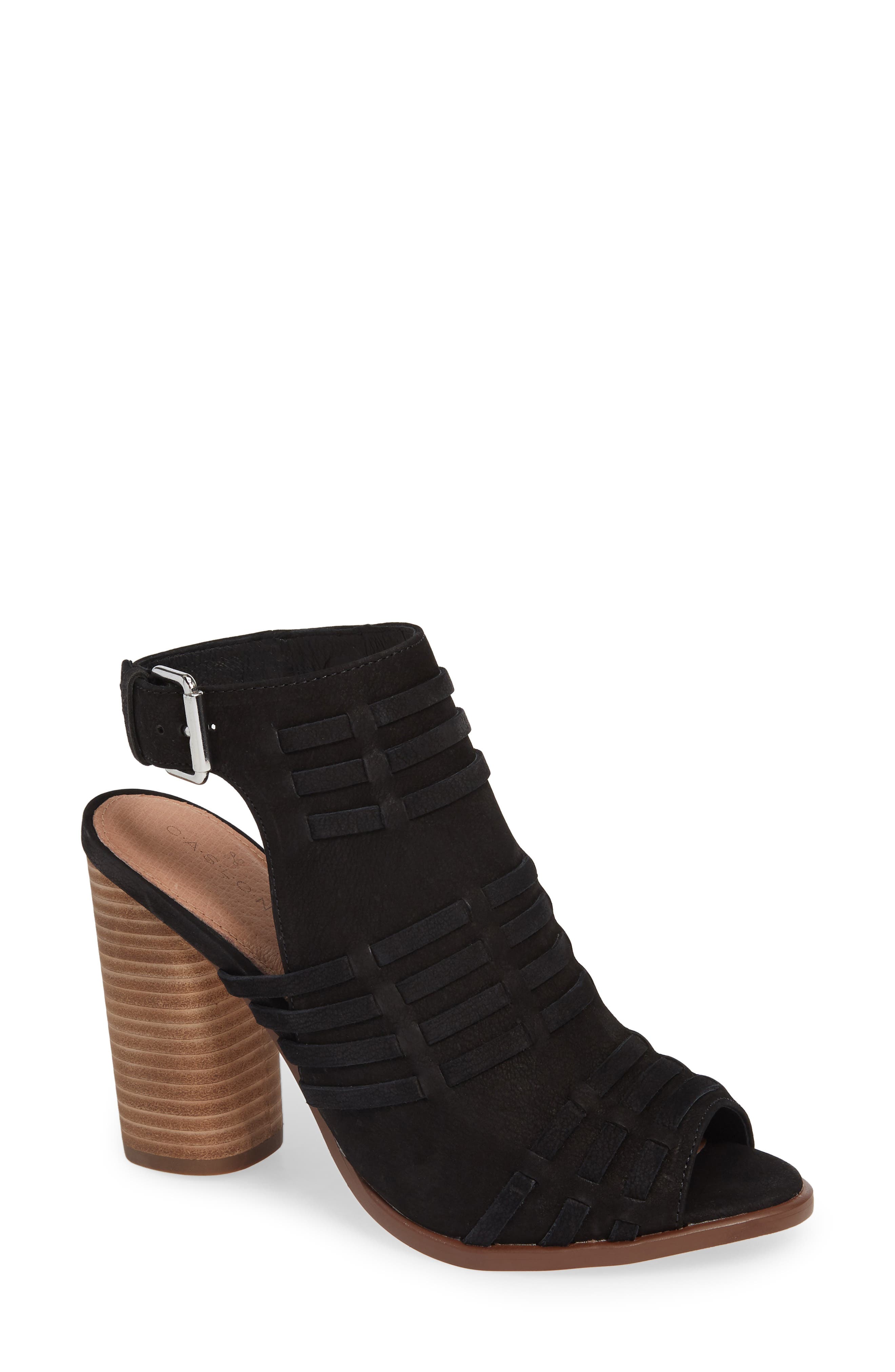 CASLON<SUP>Â®</SUP> Martin Sandal, Main, color, BLACK OILED NUBUCK