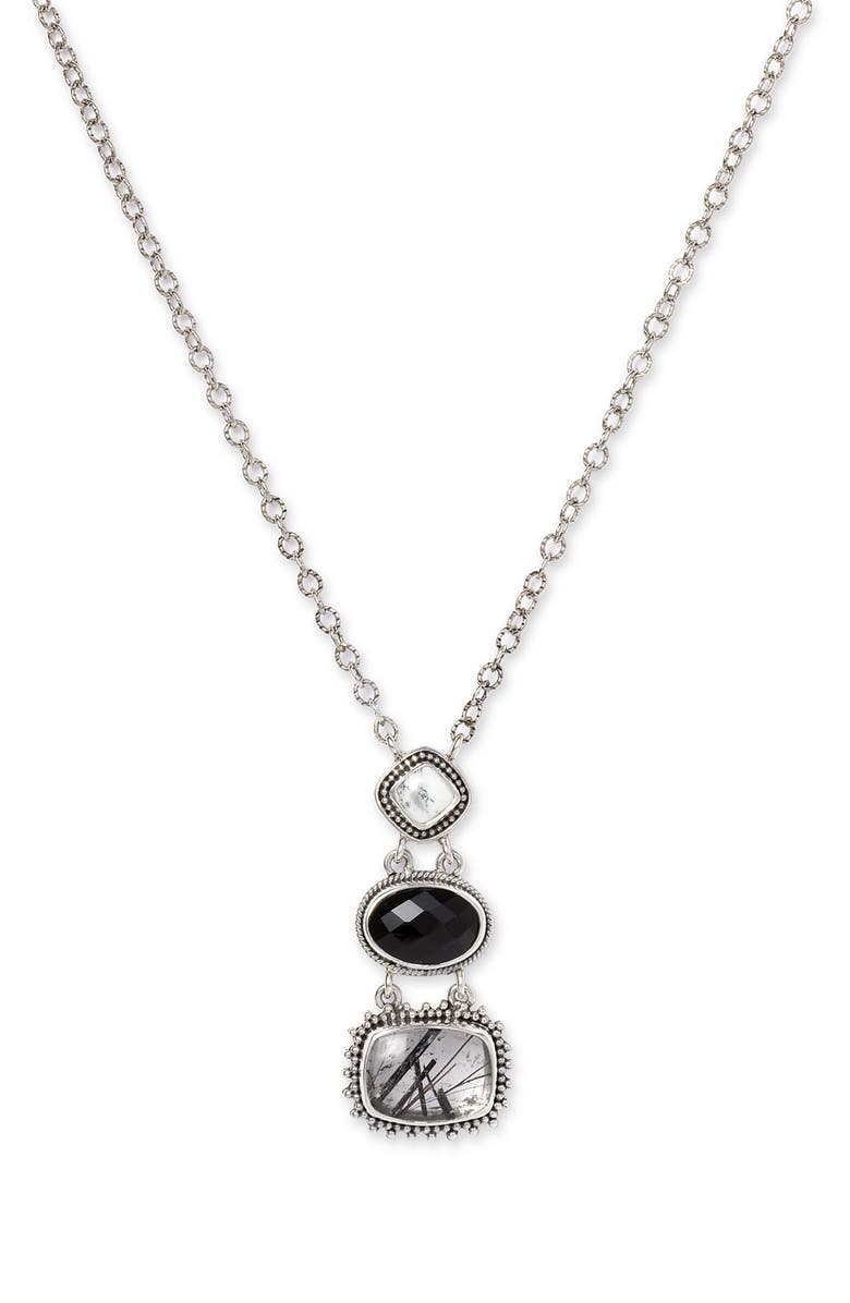 Lori Bonn Graphite Triple Drop Necklace Nordstrom Lori Bonn Graphite Triple Drop Necklace Main Color