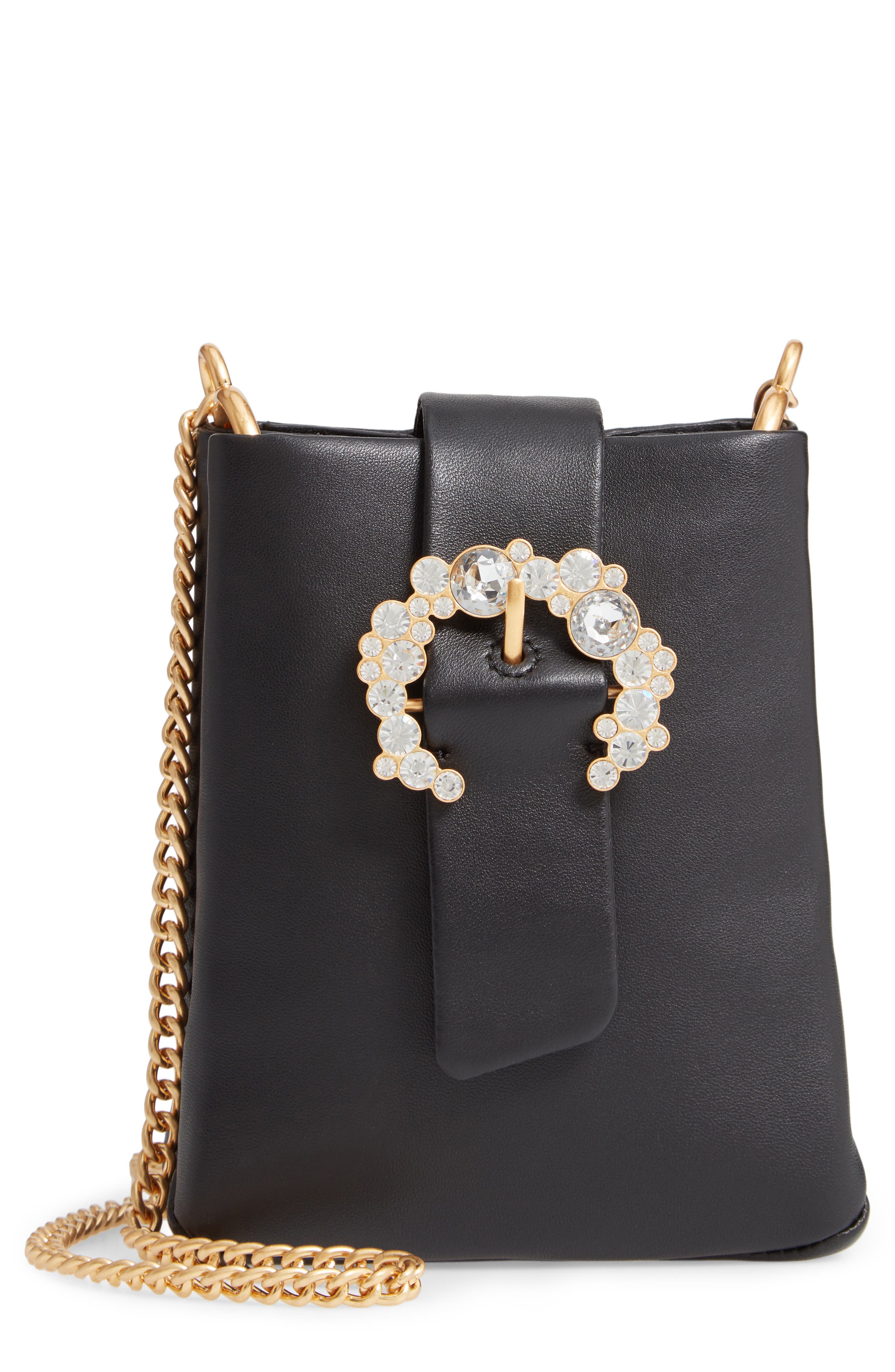 Tory Burch Greer Embellished Leather Smartphone Crossbody Bag Nordstrom