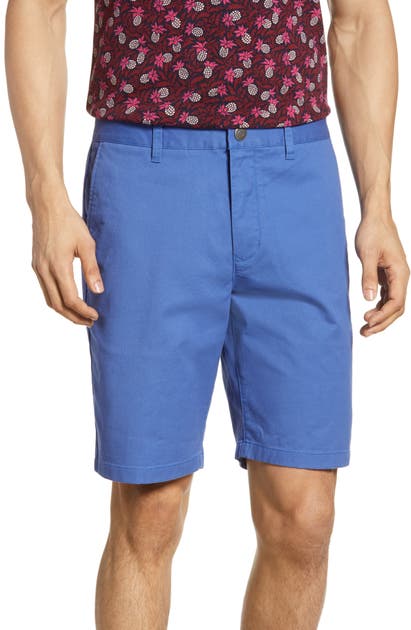 Bonobos Stretch Washed Chino 9-inch Shorts In Blue Macaw