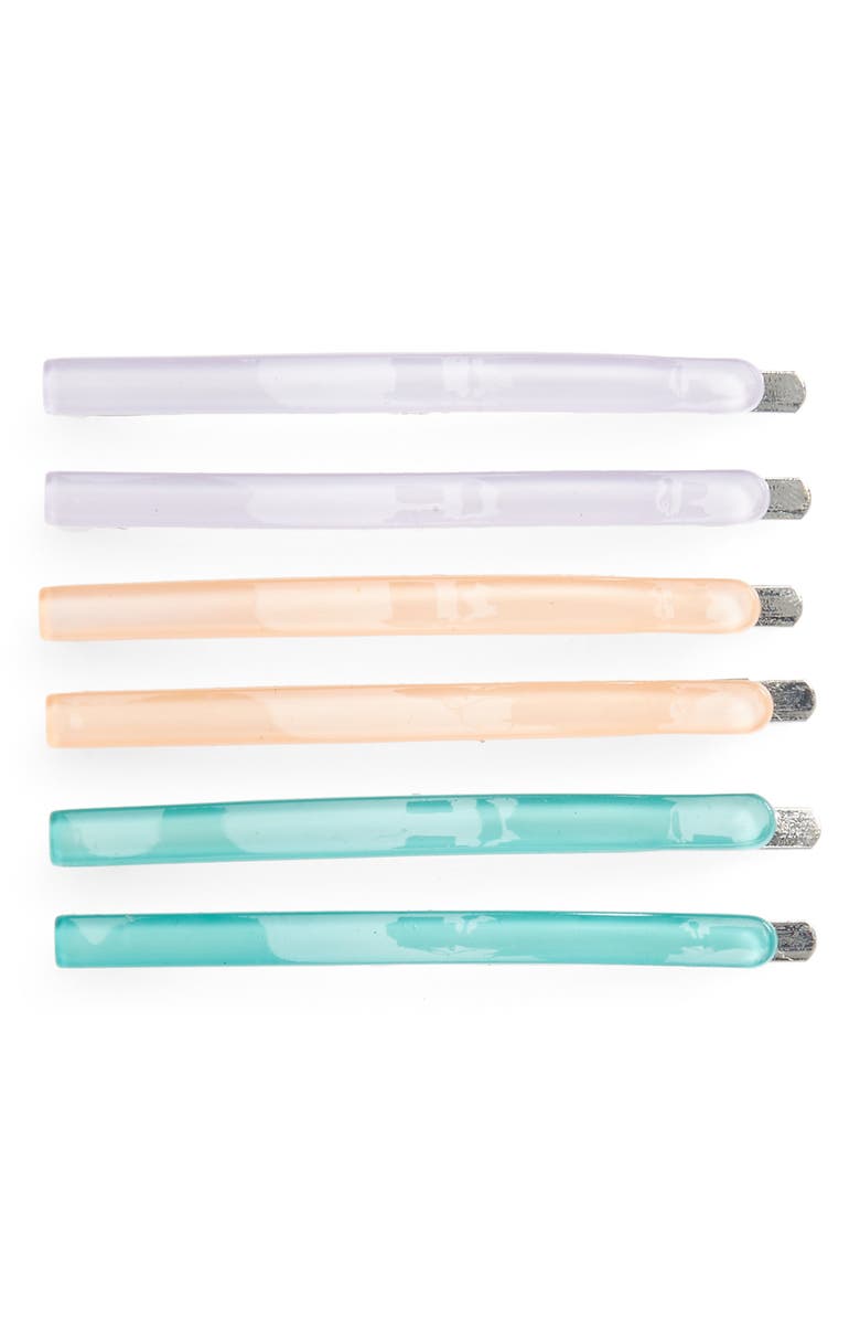 TASHA 6-Pack Resin Bobby Pins, Main, color, PASTEL MIX