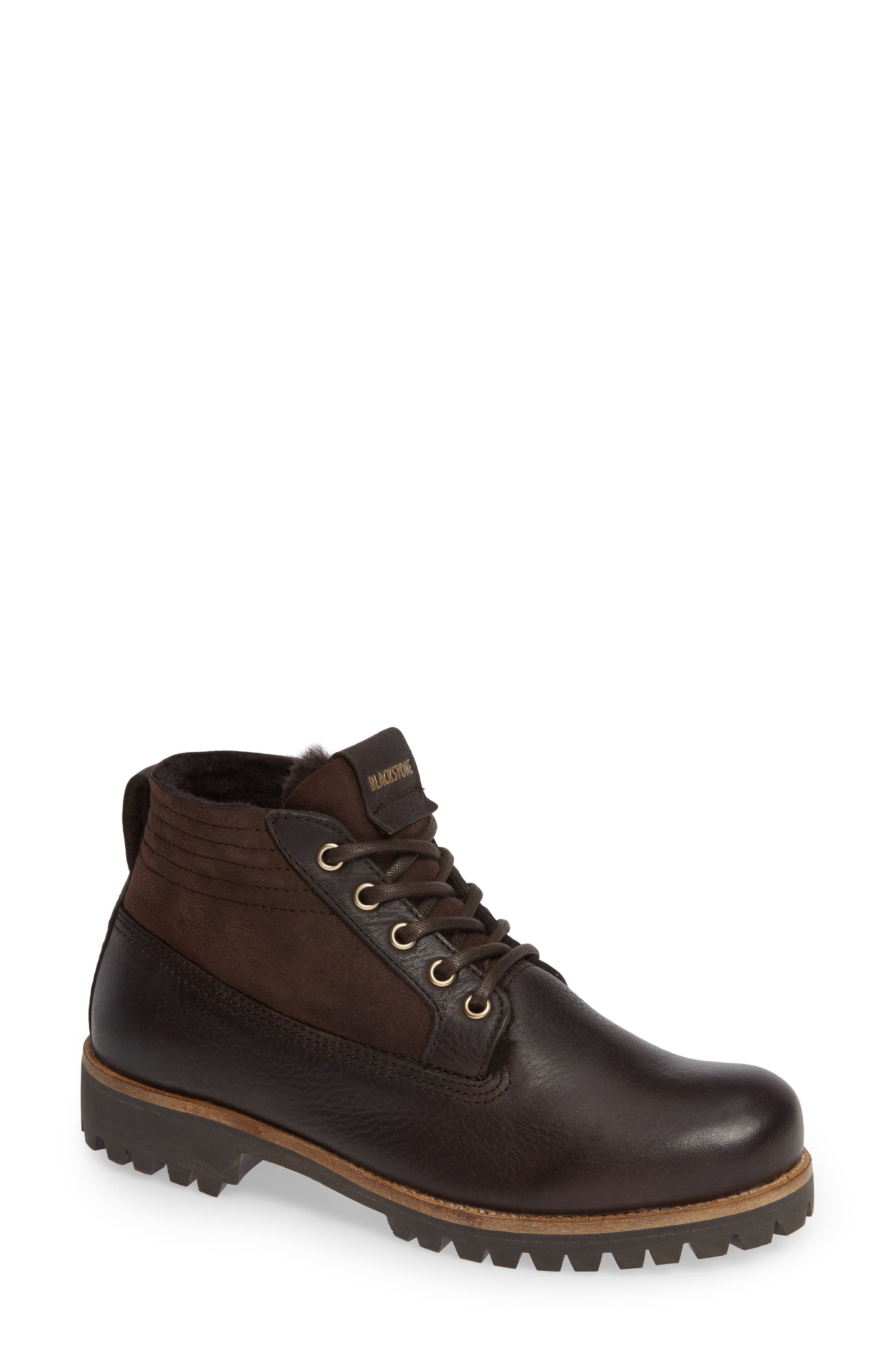 Blackstone Ql54 Genuine Shearling Lined Bootie, Brown