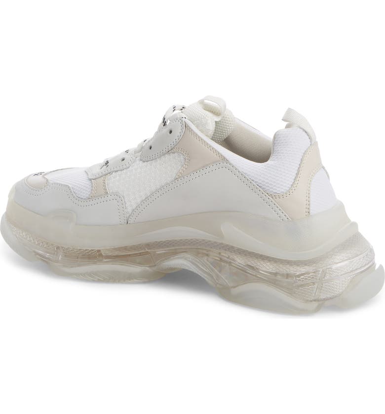 BALENCIAGA TRIPLE S CLEAR SOLE TRAINER SNEAKER,541624W09E1