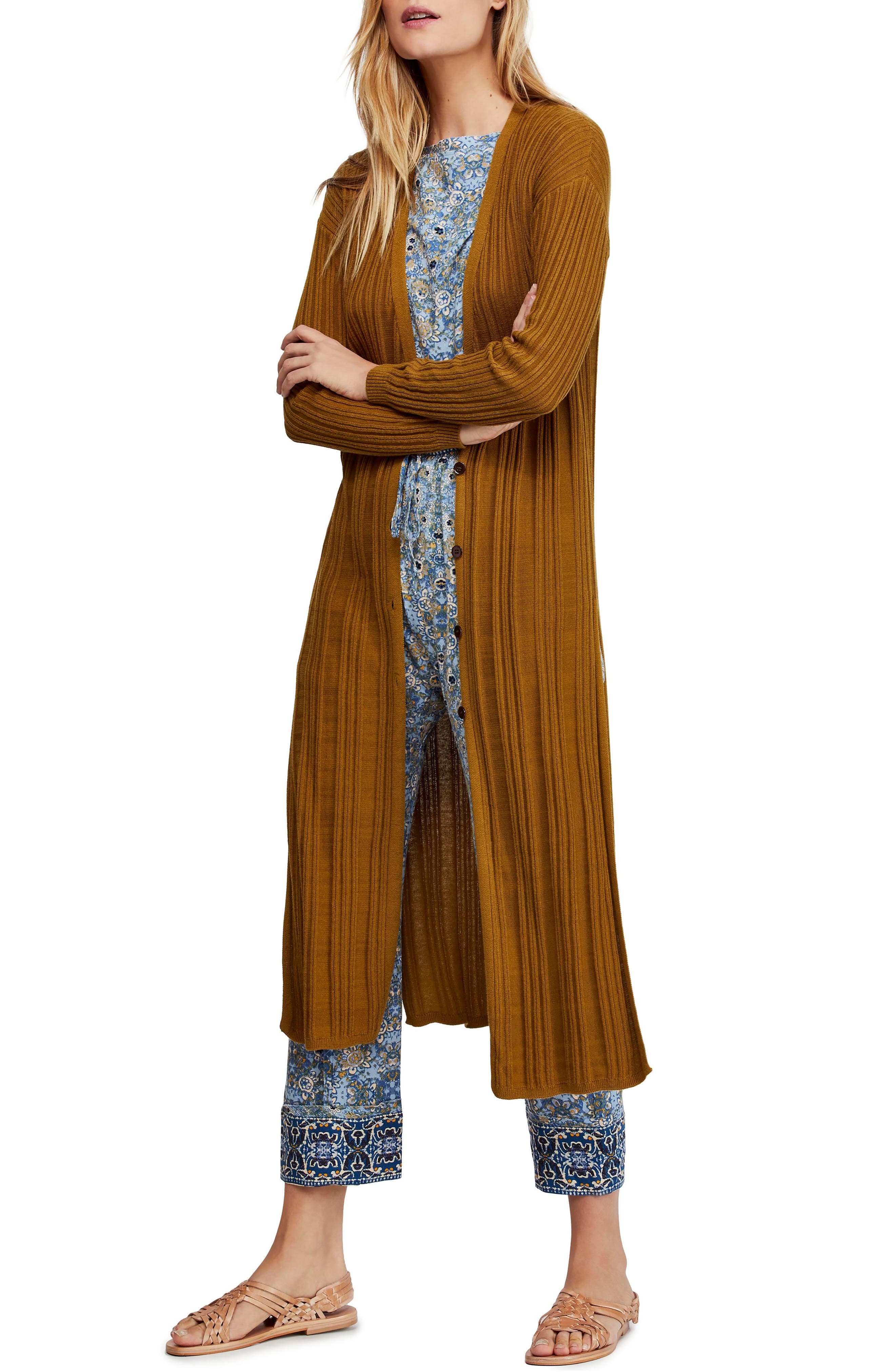 Skinny Mini Cardigan In Moss | ModeSens