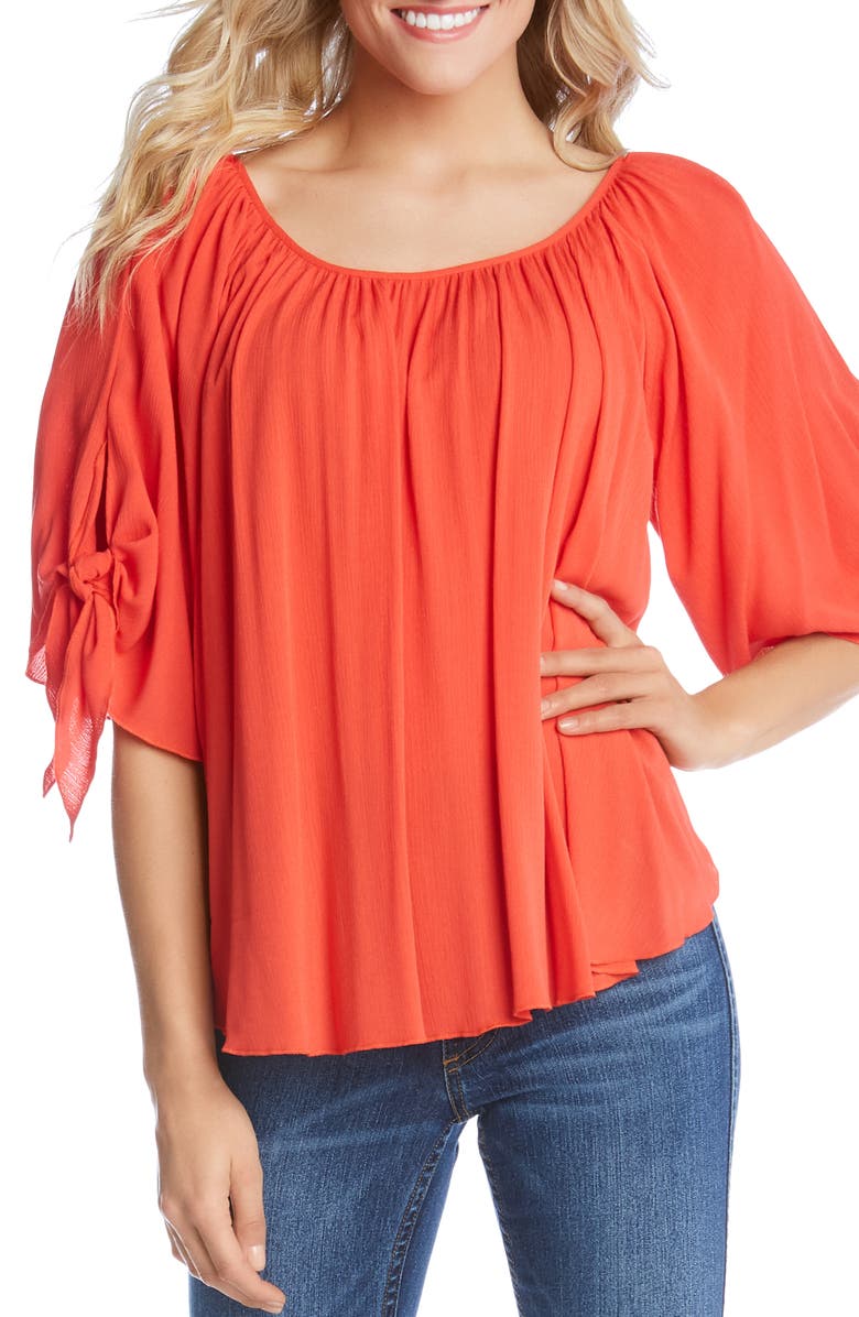 Karen Kane Tops TIE SLEEVE TOP