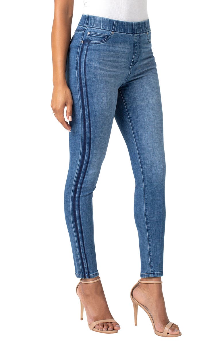 Liverpool Jeans CHLOE SHADOW STRIPE ANKLE SKINNY JEANS
