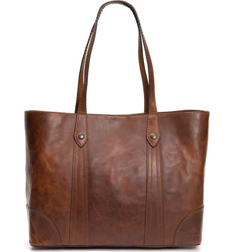 Frye Melissa Large Leather Shopper Tote In Cognac | ModeSens