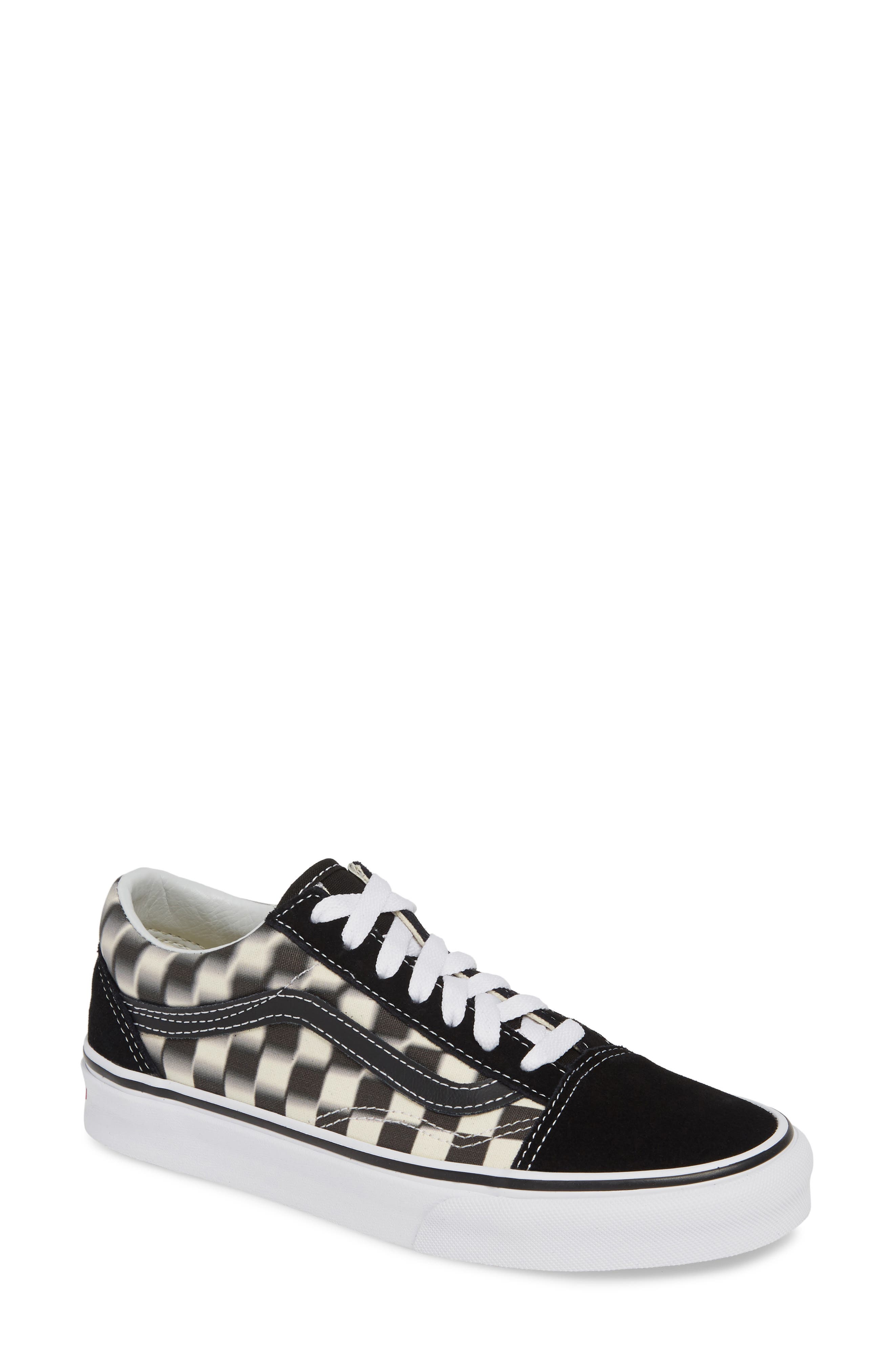 checkerboard blurry vans