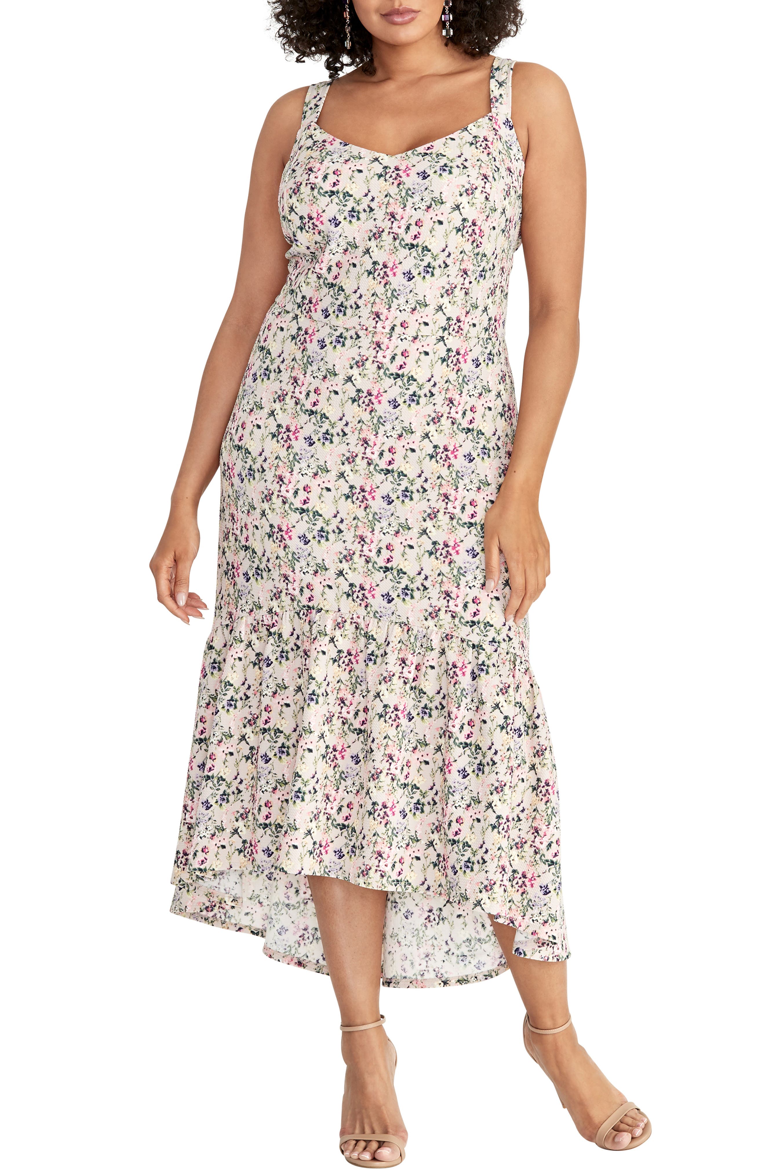 Plus Size Rachel Rachel Roy High/low Midi Sundress, Pink