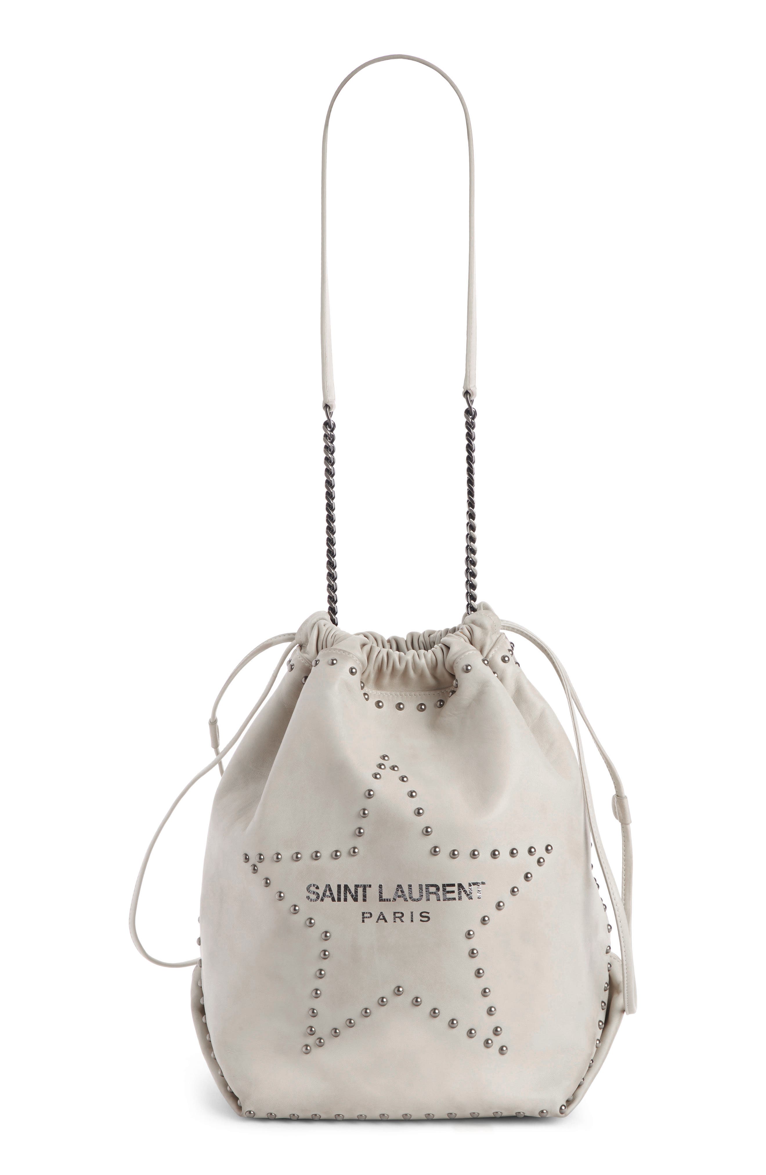 teddy leather bucket bag