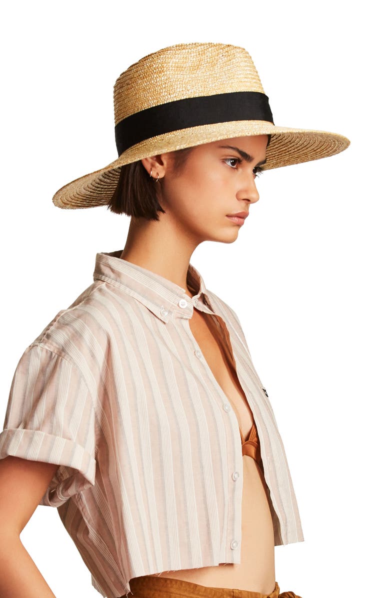 Brixton Joanna Straw Hat In Honey