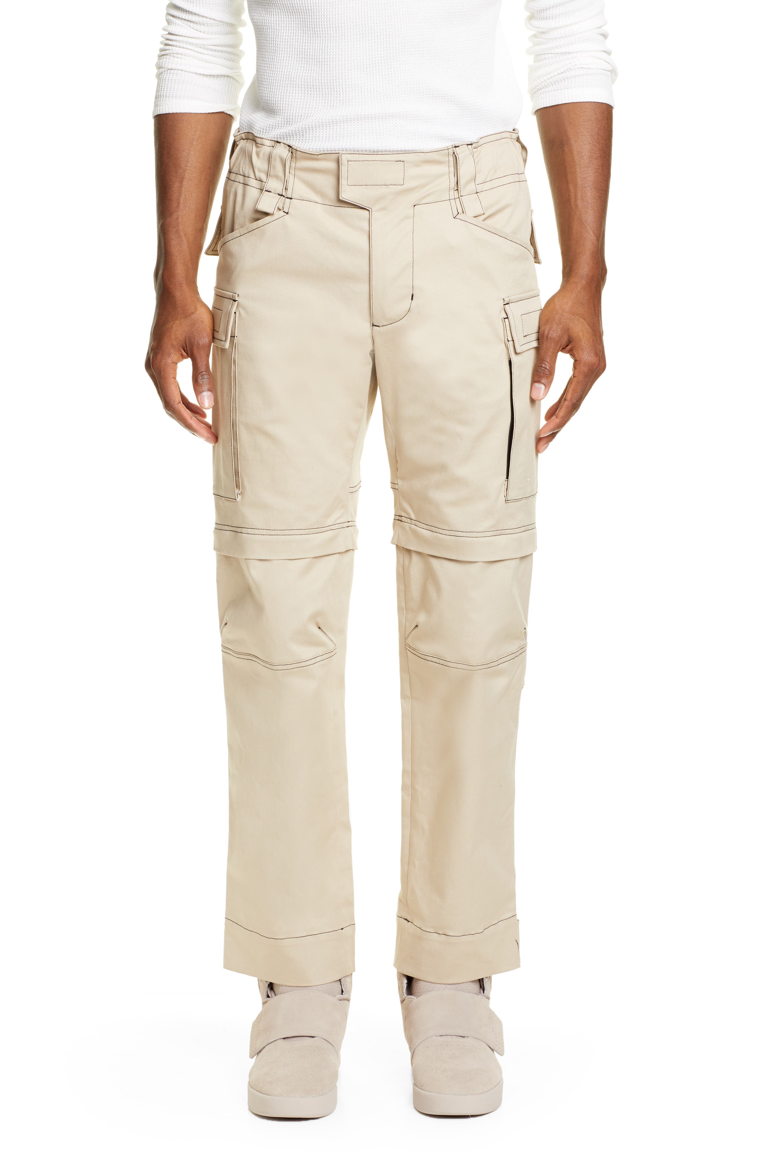 1017 Alyx 9Sm Tactical Convertible Cargo Pants, Beige