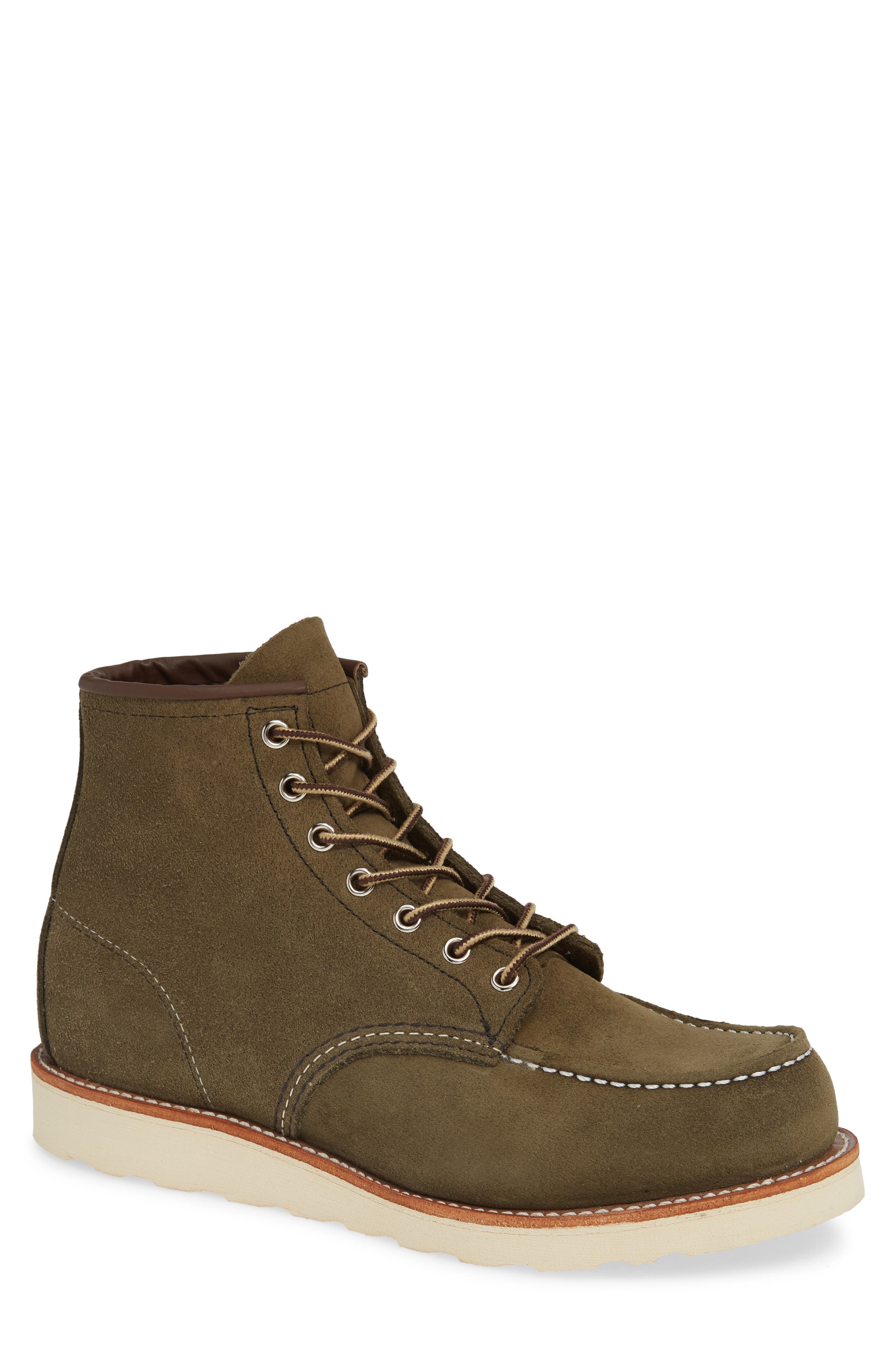 Red Wing 6 Inch Moc Toe Boot, Brown