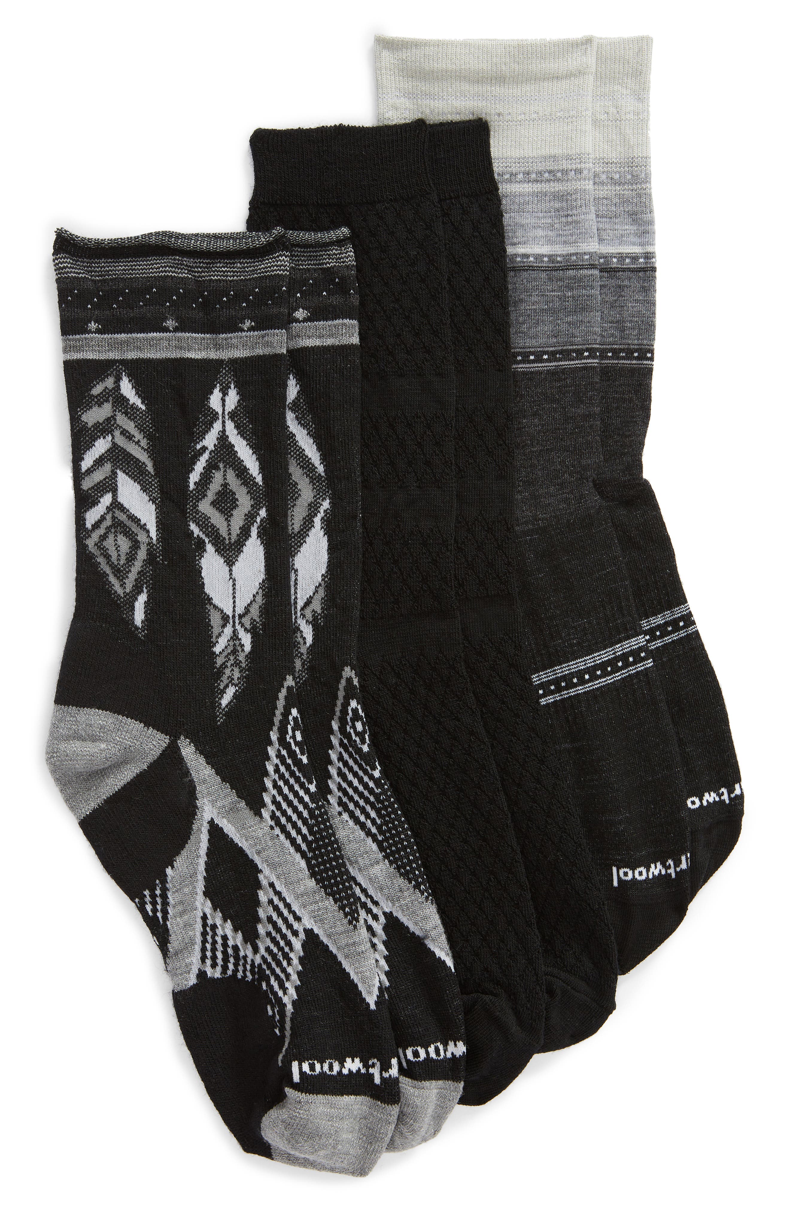 Smartwool 3Pack Crew Socks Nordstrom