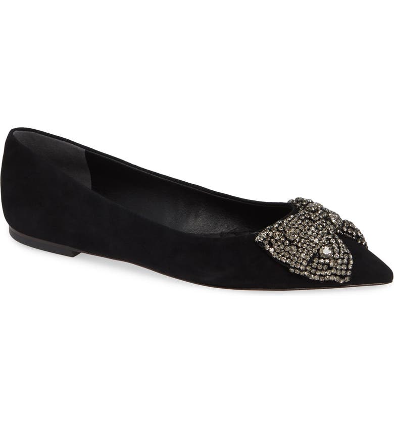 Tory Burch Esme Crystal Bow Flat (Women) | Nordstrom